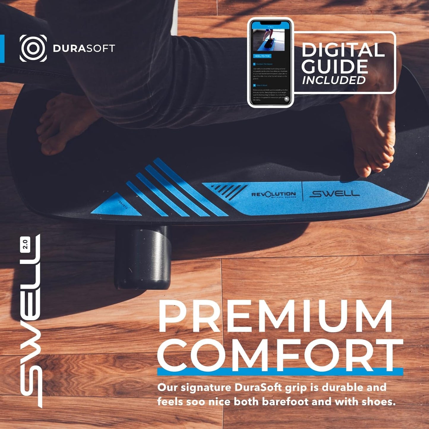 Premium Surf & Paddle Balance Board Trainer - Image 2