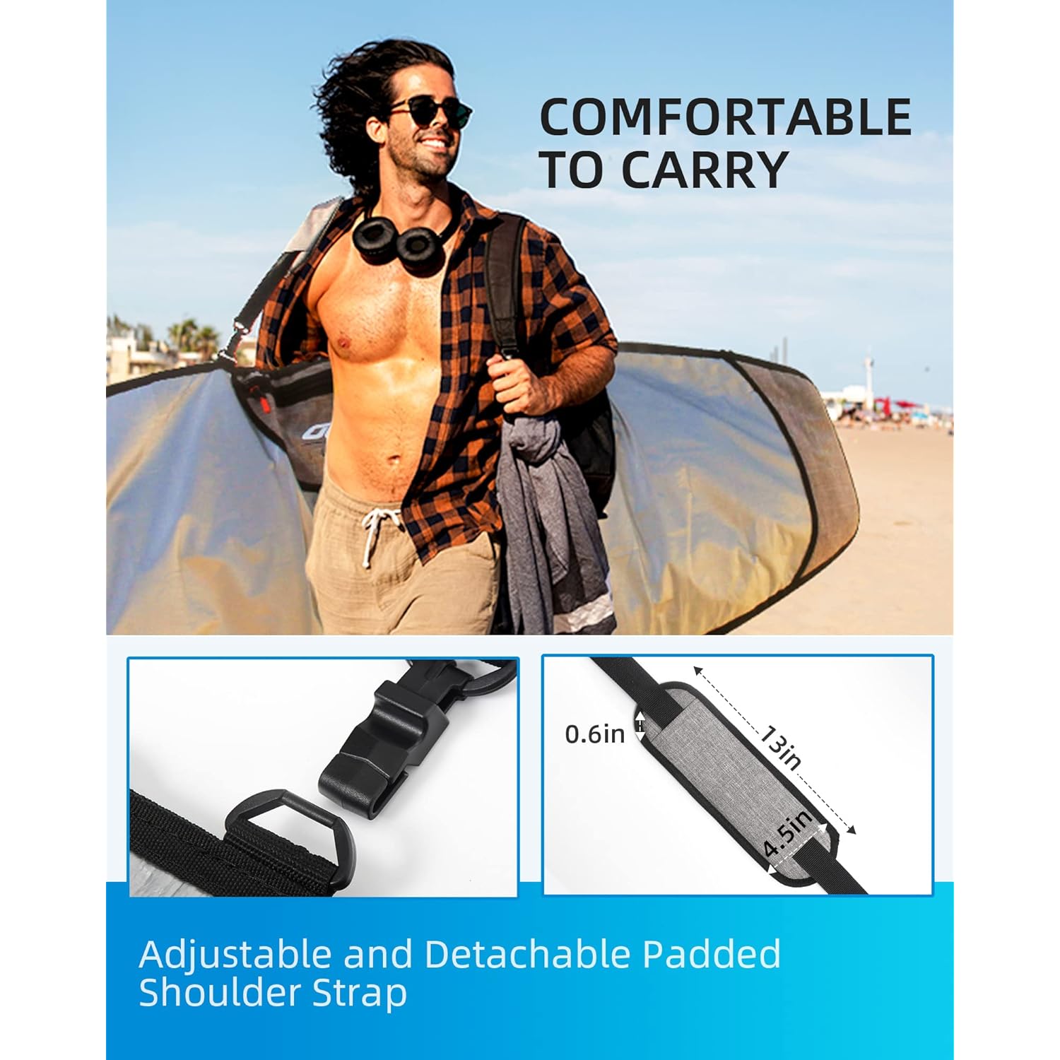 Surfboard Day Bag — Padded, UV Protection, Multiple Sizes - Image 6