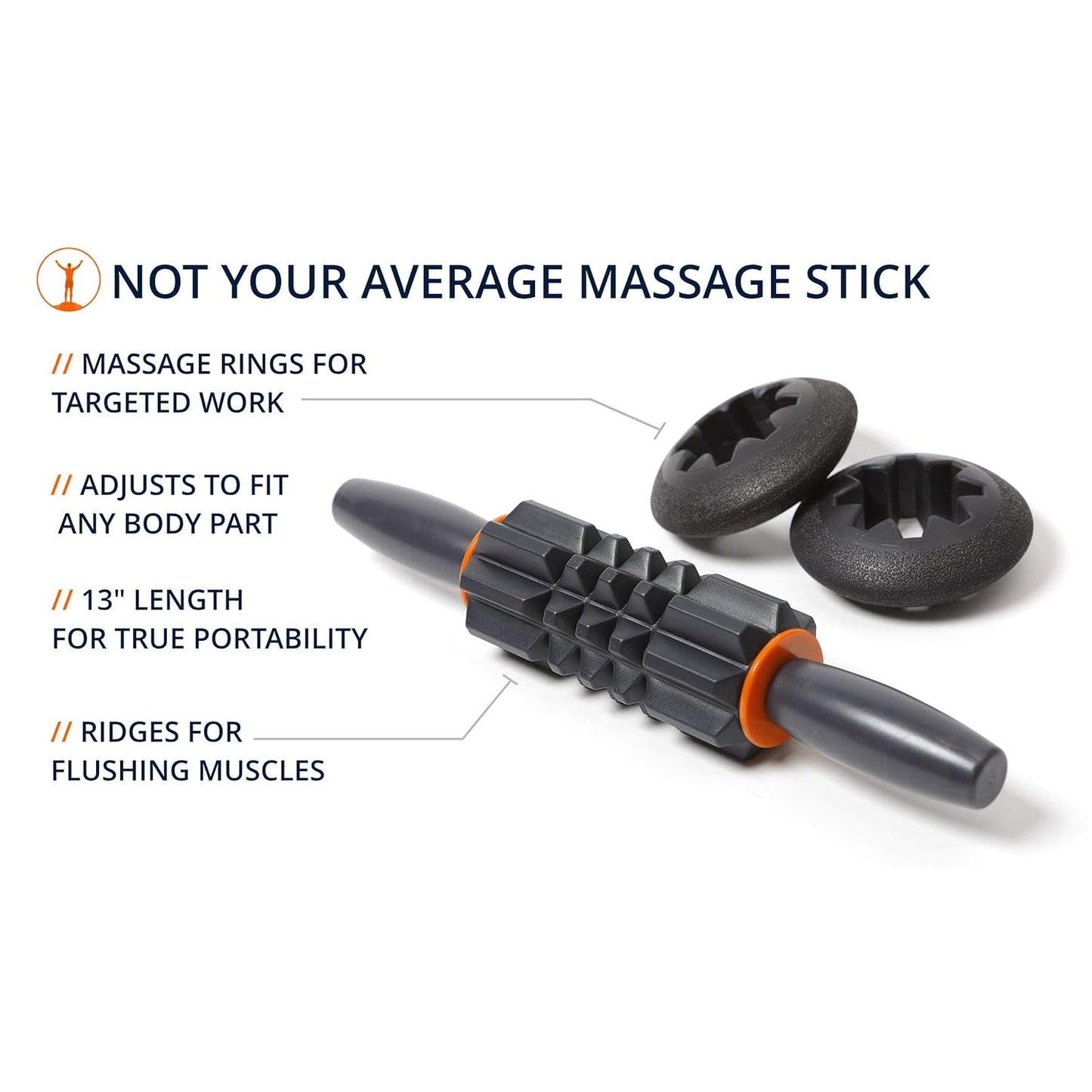 Portable Muscle Massage Stick — Adjustable & Travel-Friendly - Image 2