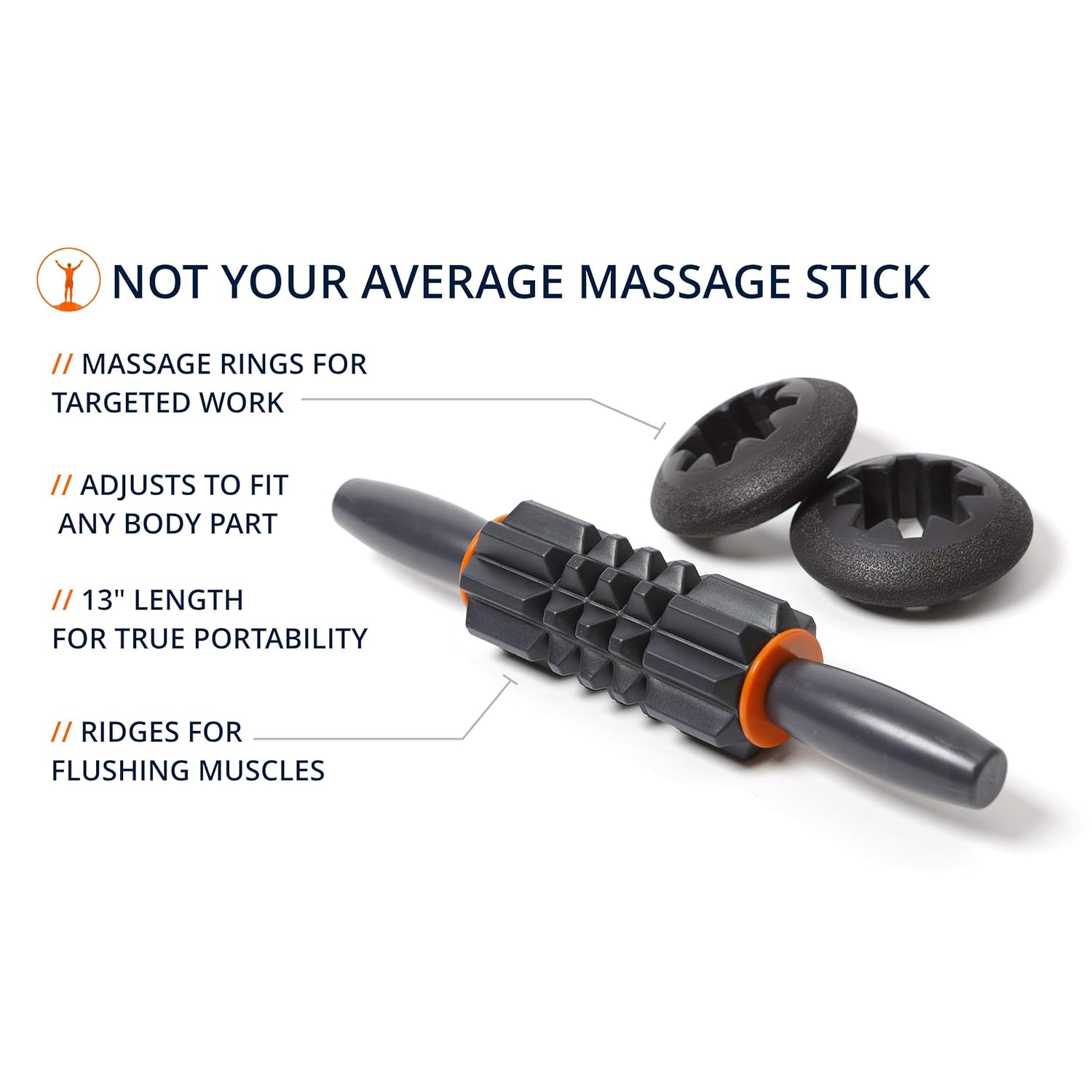 Portable Muscle Massage Stick — Adjustable & Travel-Friendly - Image 2
