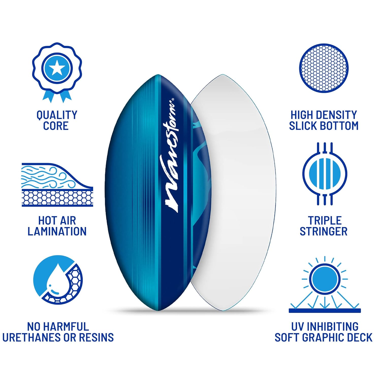 45-Inch Foam Skimboard for All Skill Levels - Image 4