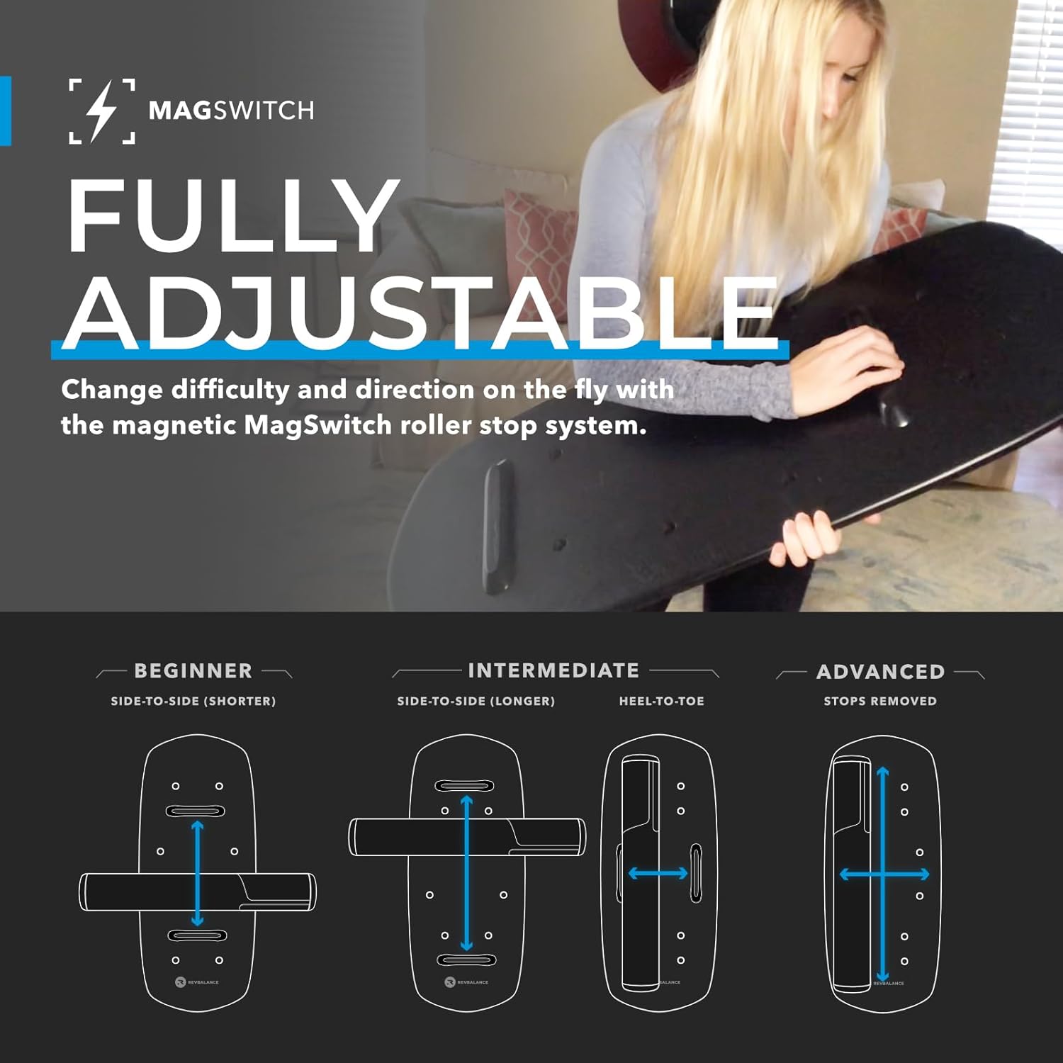 Premium Surf & Paddle Balance Board Trainer - Image 3