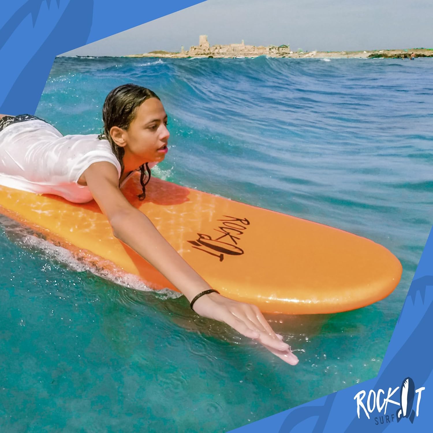 7ft Midsized Soft Top Surfboard for Adults & Beginners - Image 5