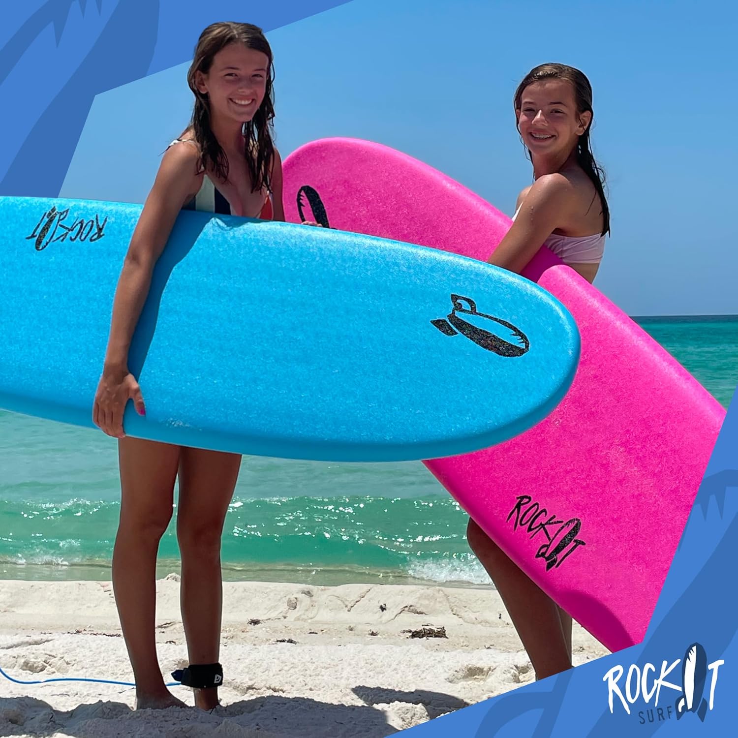 7ft Midsized Soft Top Surfboard for Adults & Beginners