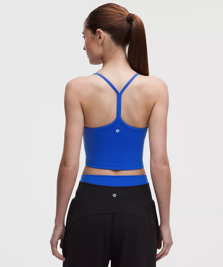 Flow Y Cropped Tank Top Light Support, B/C Cup