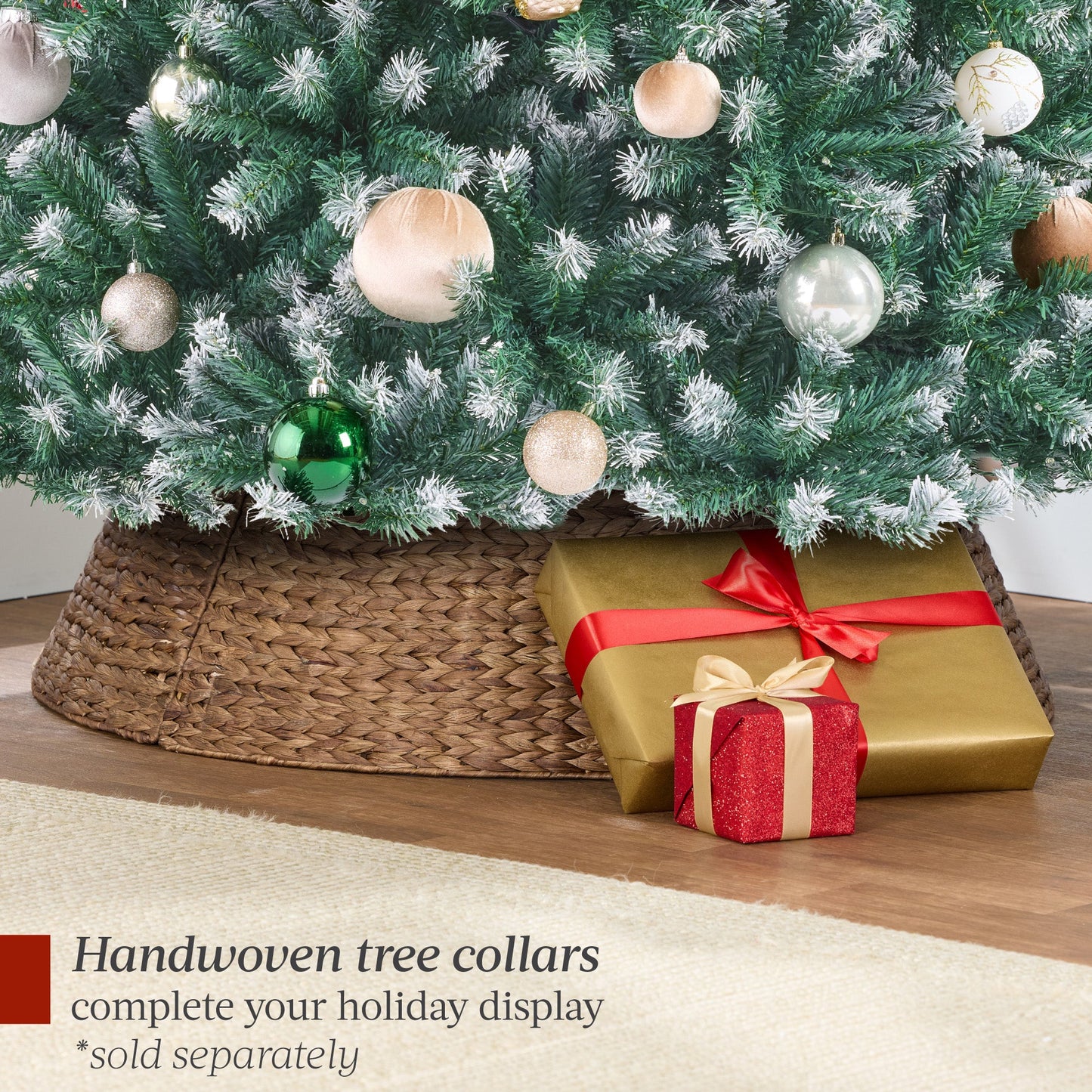 Unlit Frosted Artificial Blue Spruce Christmas Tree, w/Easy Assembly