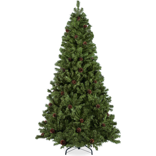 Pre-Decorated Christmas Tree w/ Pinecones