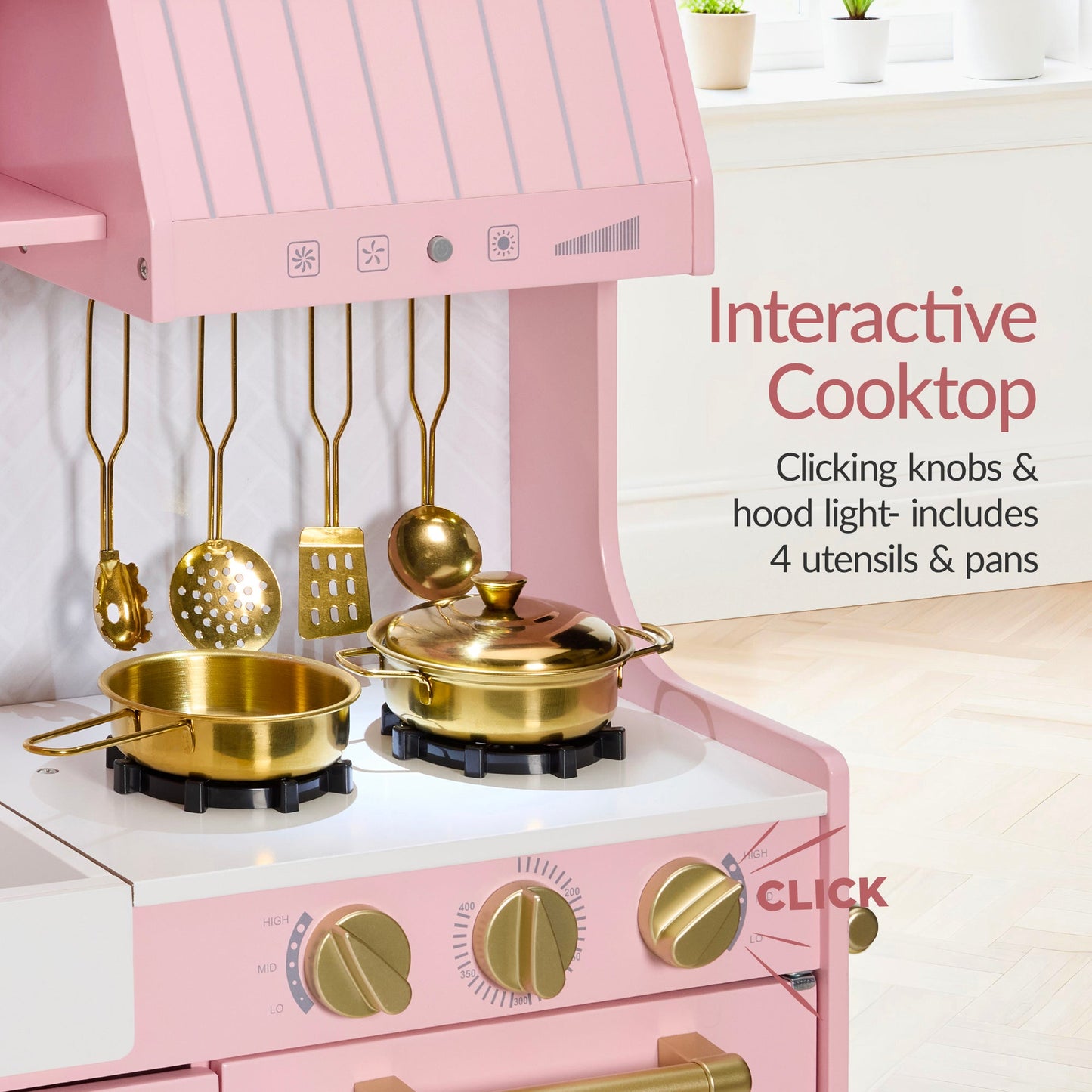 Pretend Play Kitchen with Espresso Machine