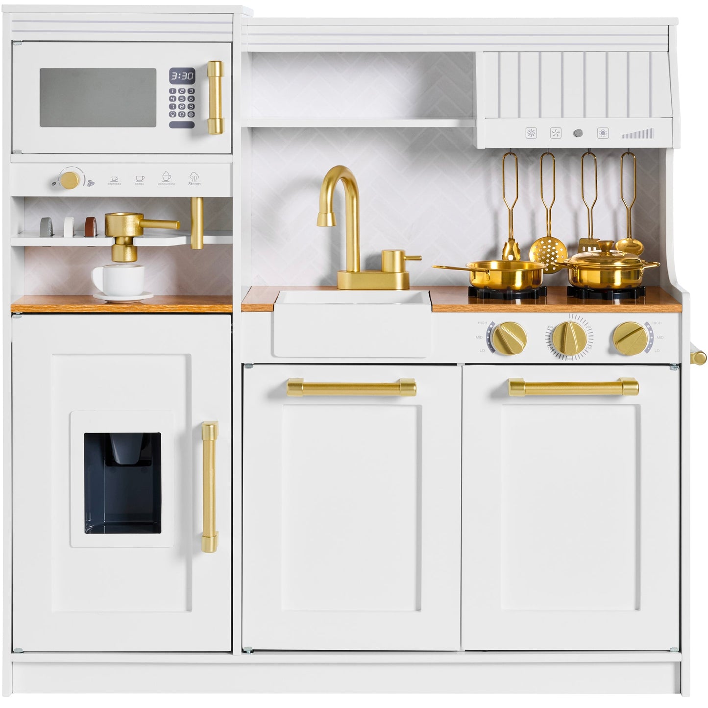 Pretend Play Kitchen with Espresso Machine