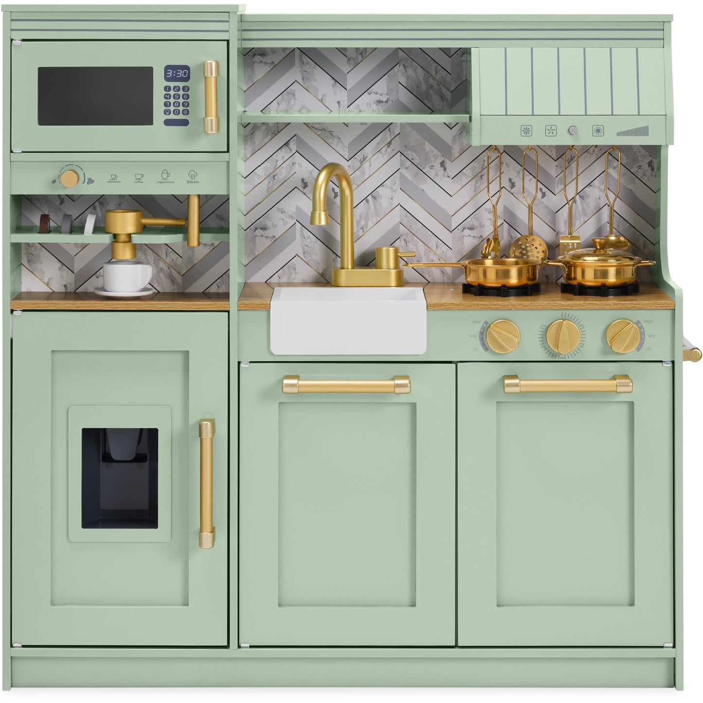 Pretend Play Kitchen with Espresso Machine
