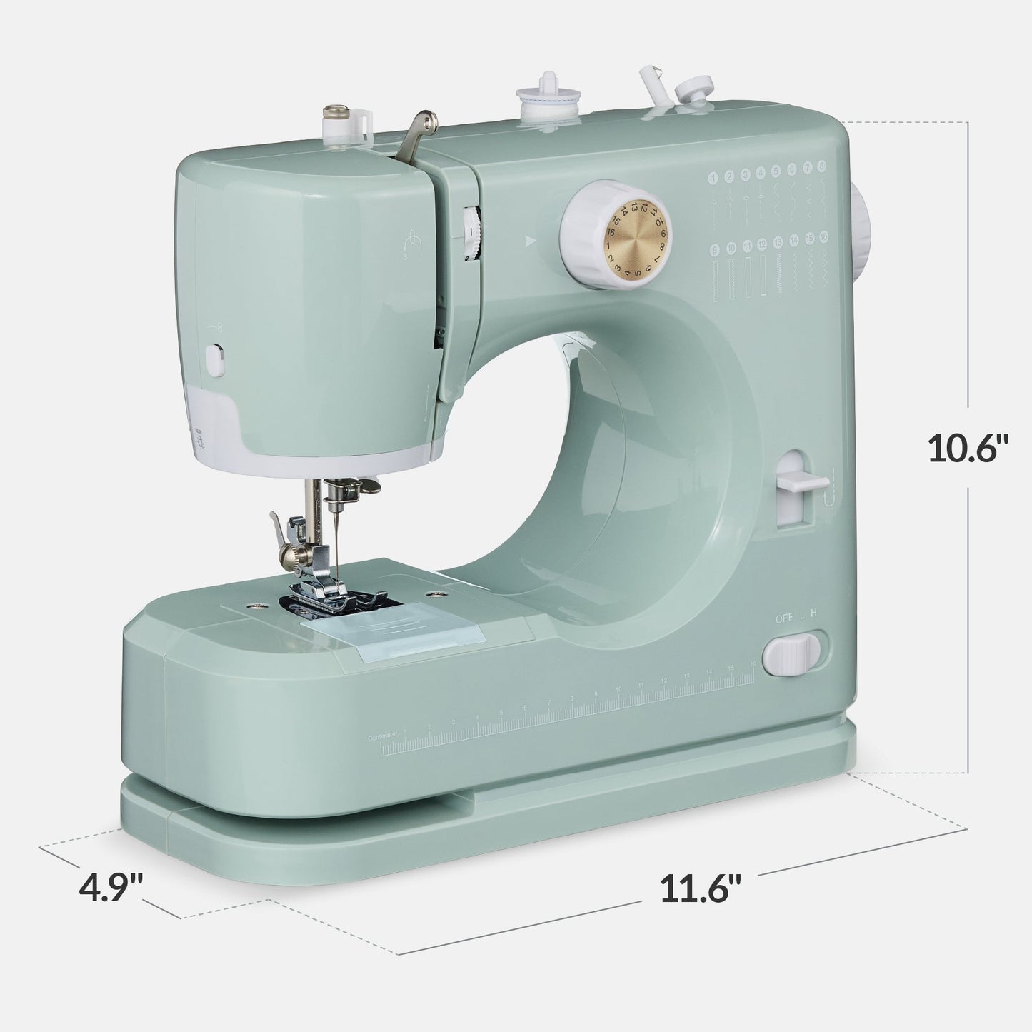 55-Piece Sewing Machine Kit for Beginners w/ 16 Stitch Patterns