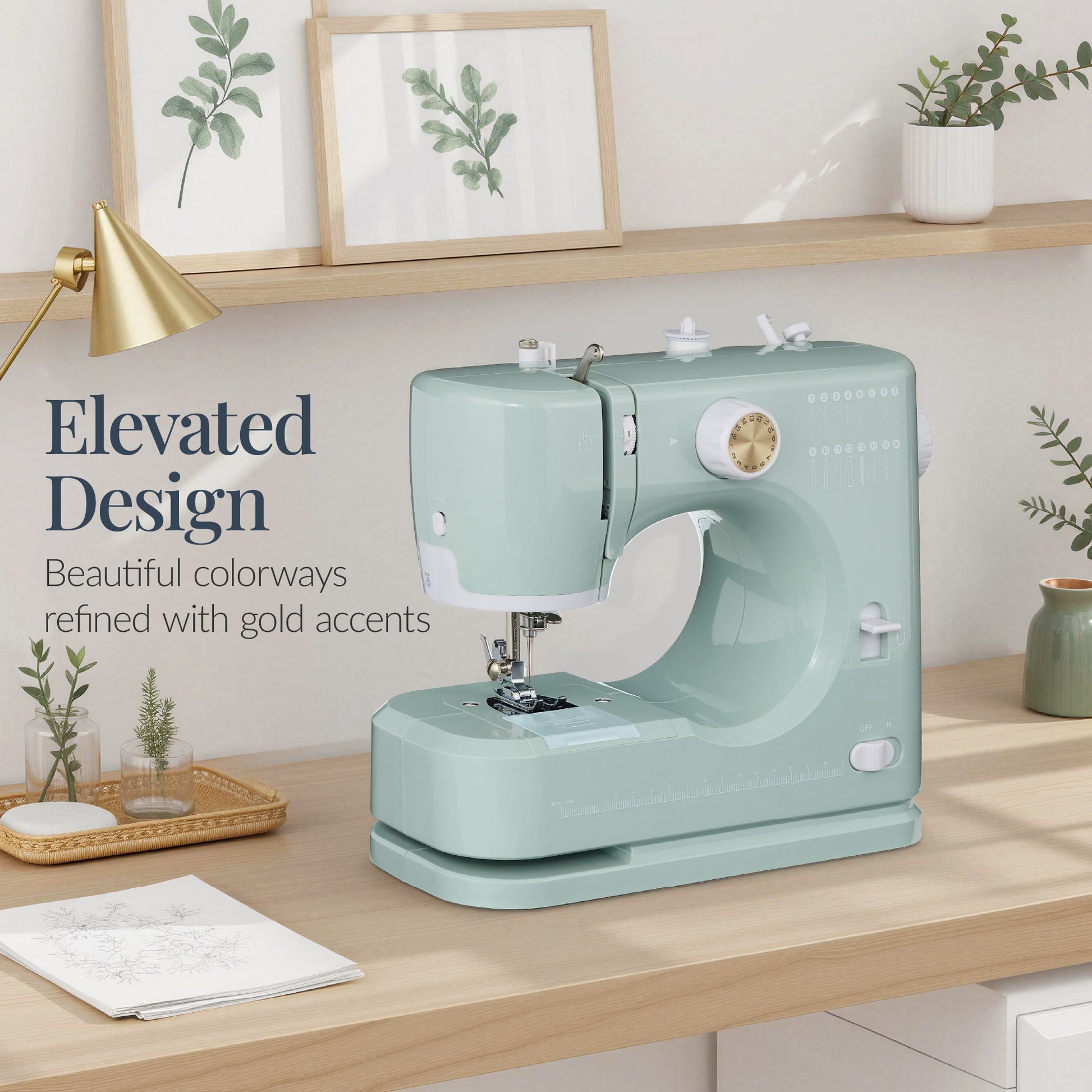 55-Piece Sewing Machine Kit for Beginners w/ 16 Stitch Patterns