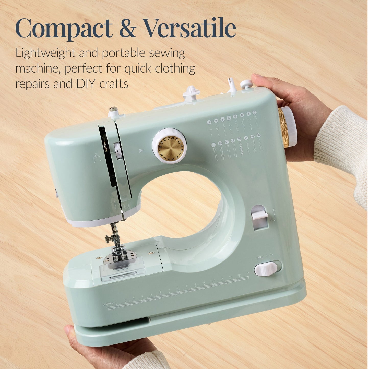 55-Piece Sewing Machine Kit for Beginners w/ 16 Stitch Patterns