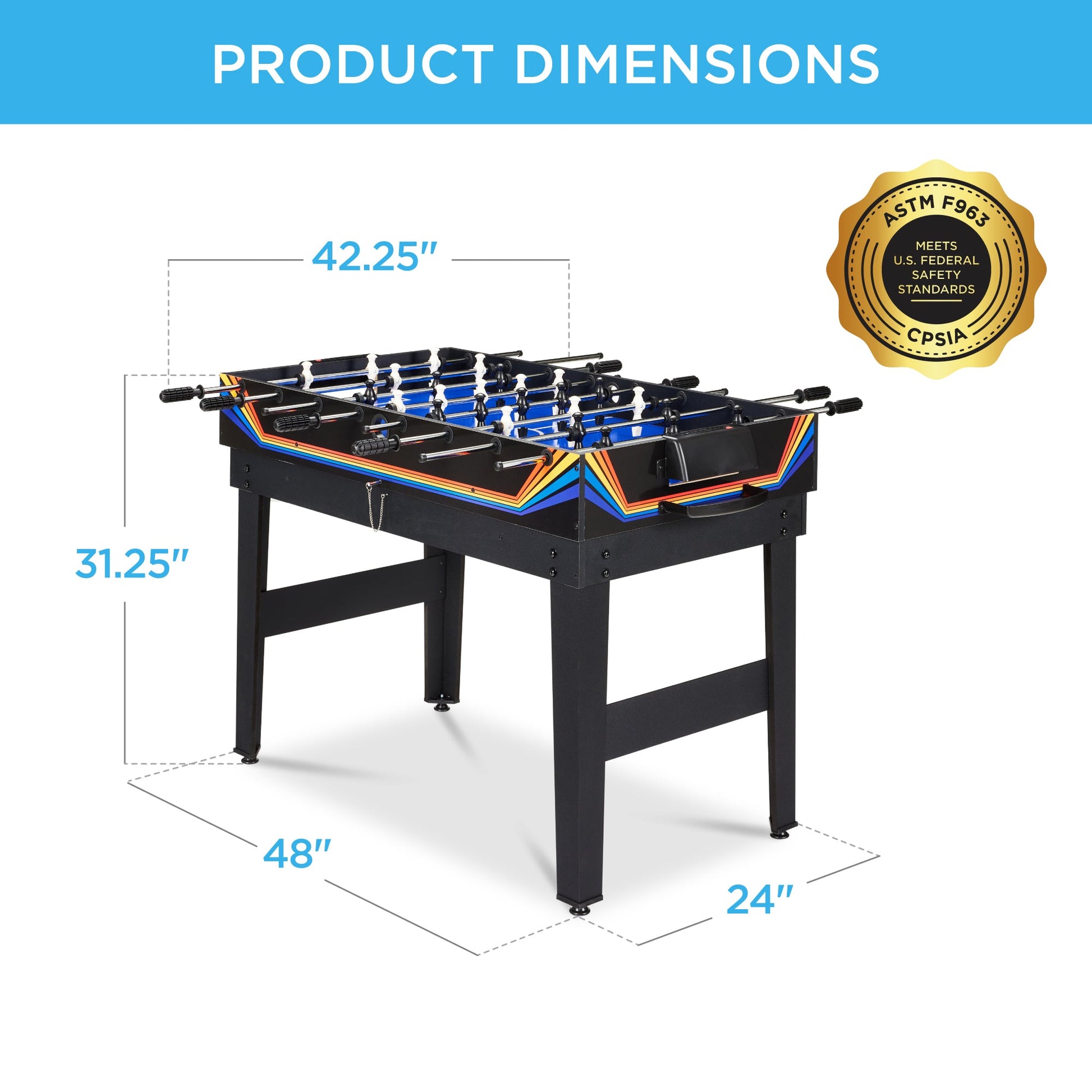 10-in-1 Combo Game Table Set w/ Pool, Foosball, Ping Pong, Chess - 2x4ft