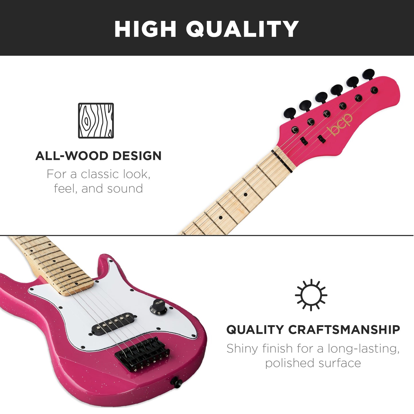 Kids Electric Guitar Beginner Starter Kit w/ 5W Amplifier - 30 in