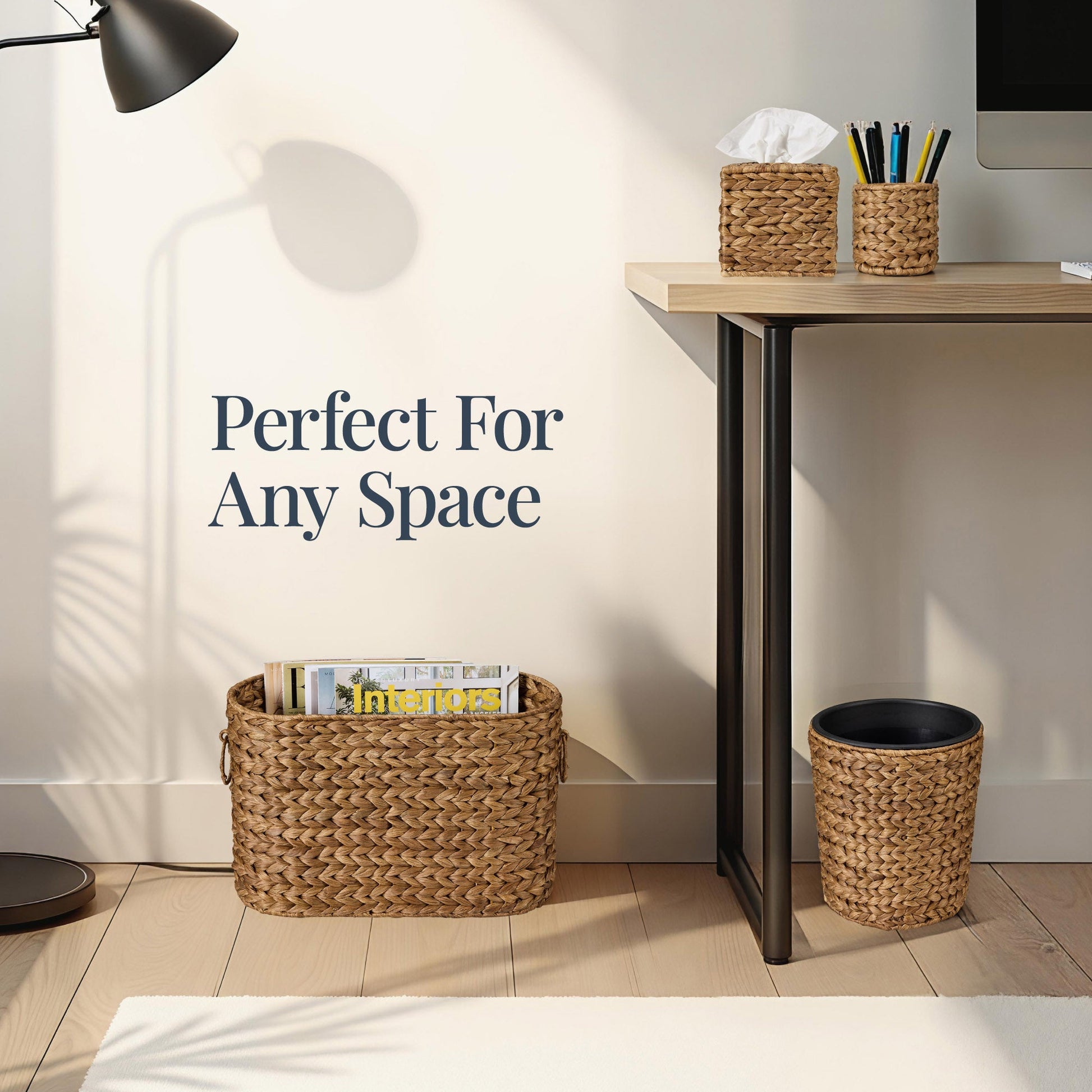 6-Piece Water Hyacinth Bathroom Set