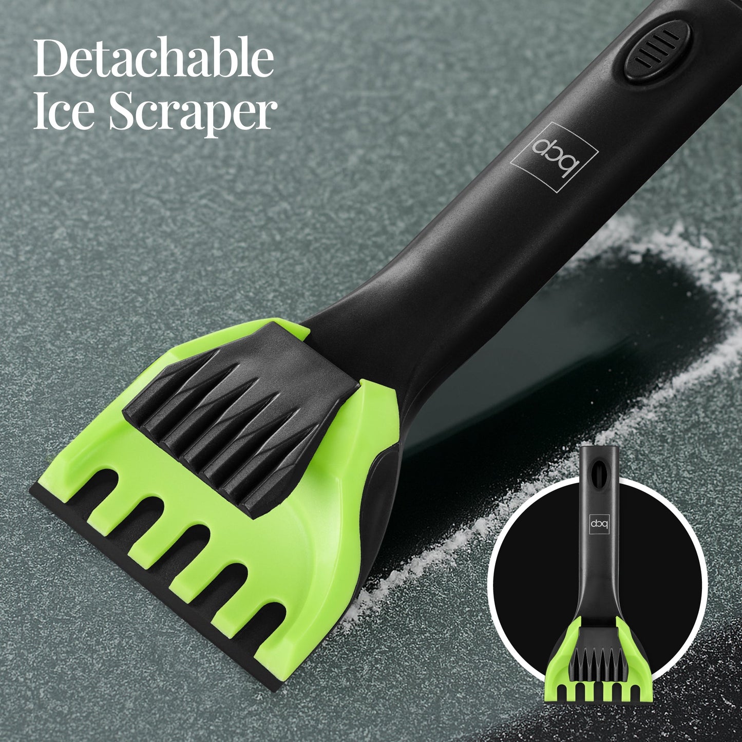 39" Extendable Snow Brush with Squeegee and Ice Scraper