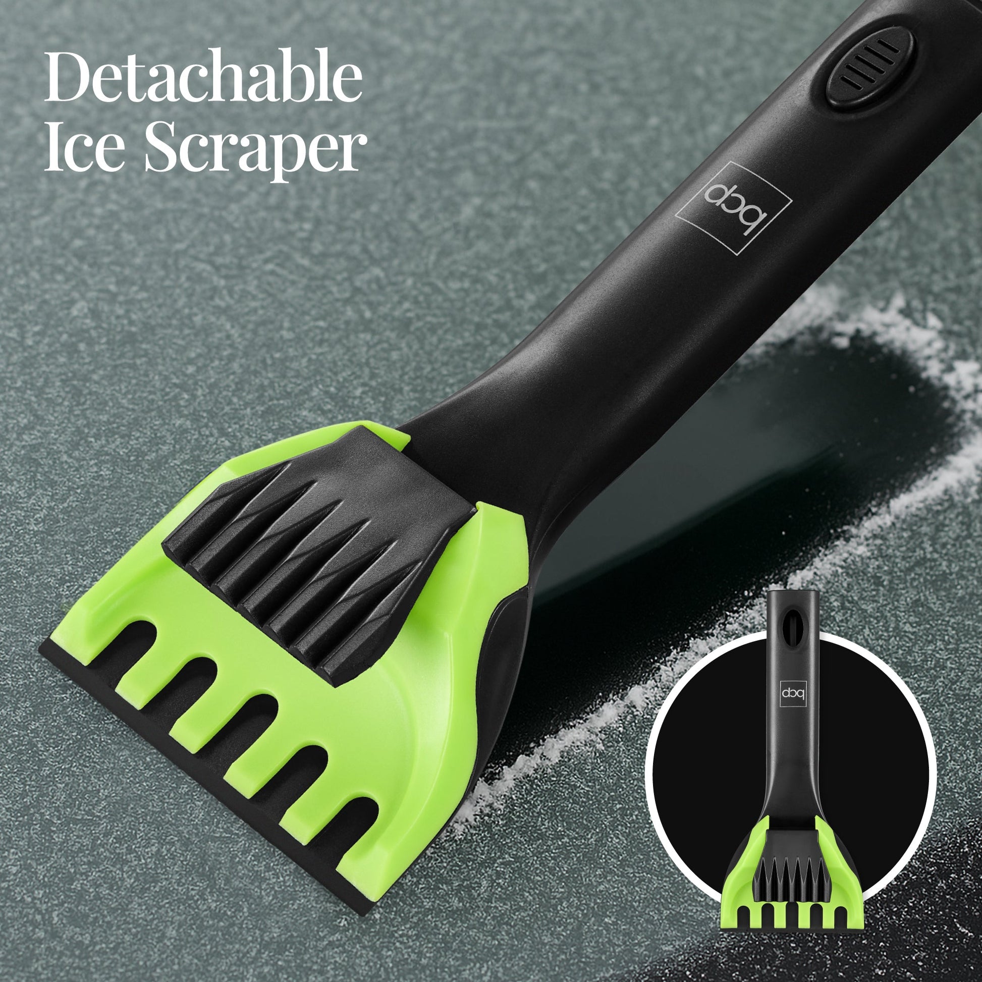 39" Extendable Snow Brush with Squeegee and Ice Scraper