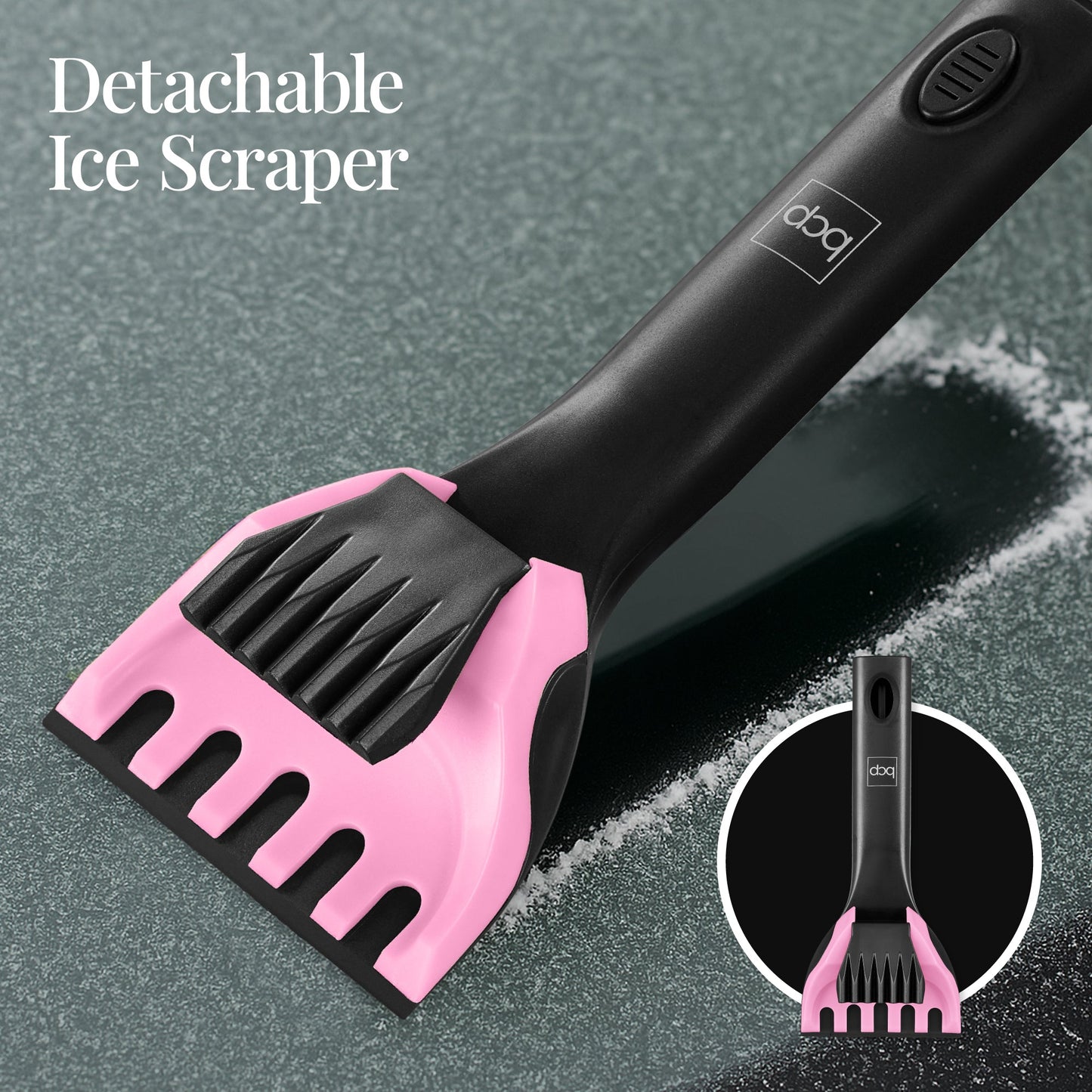 39" Extendable Snow Brush with Squeegee and Ice Scraper