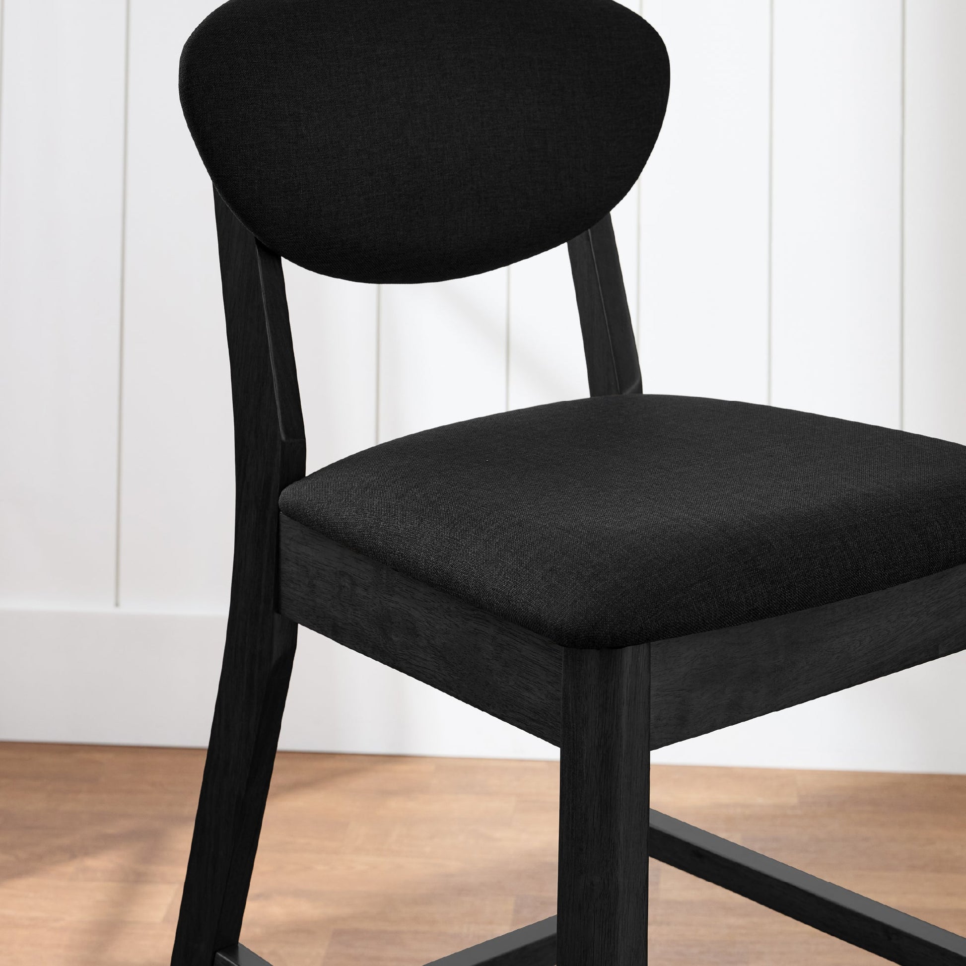 Set of 2 Modern Counter-Height Bar Stool Set W/ Upholstered Seat Cushion