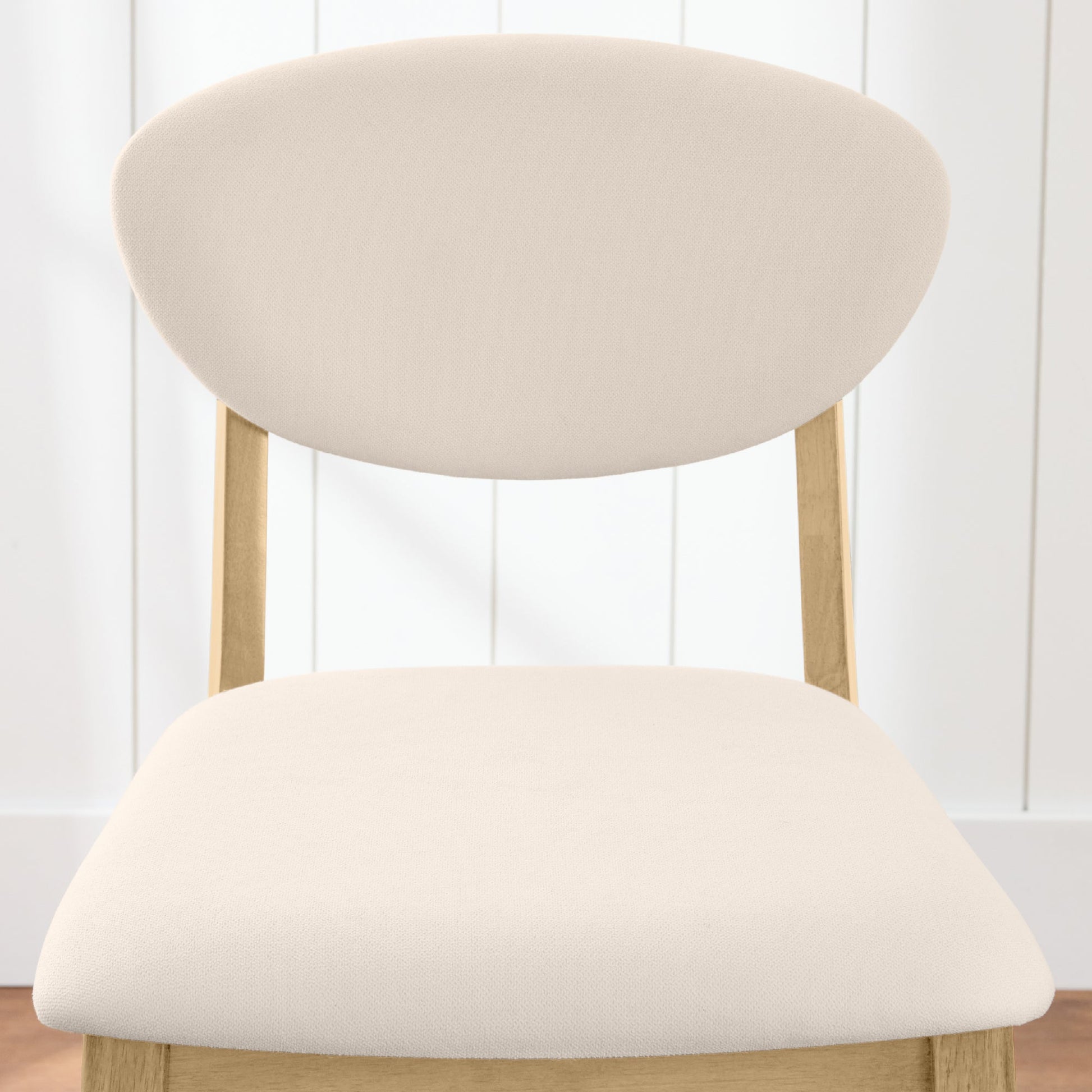Set of 2 Modern Counter-Height Bar Stool Set W/ Upholstered Seat Cushion