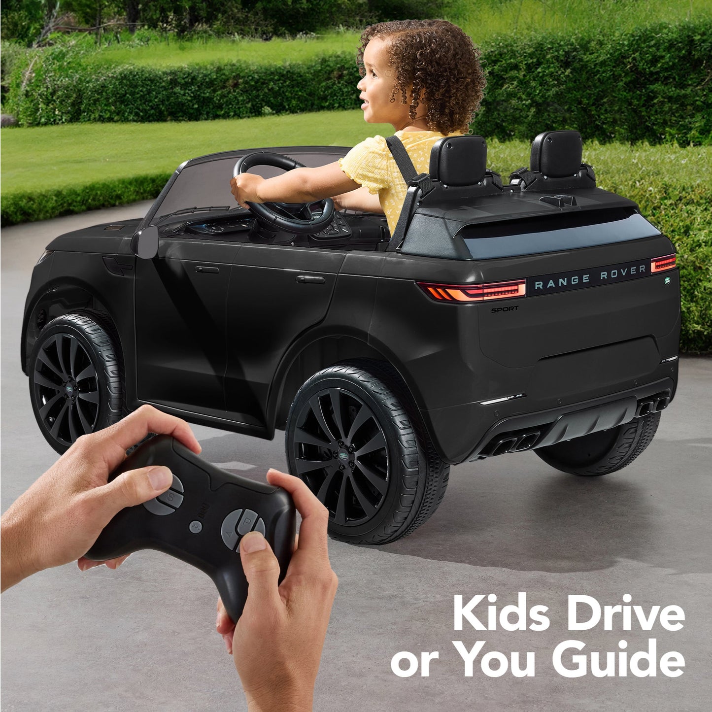 24V 2-Seater Licensed Range Rover Sport Ride-On Car w/ Parent Control