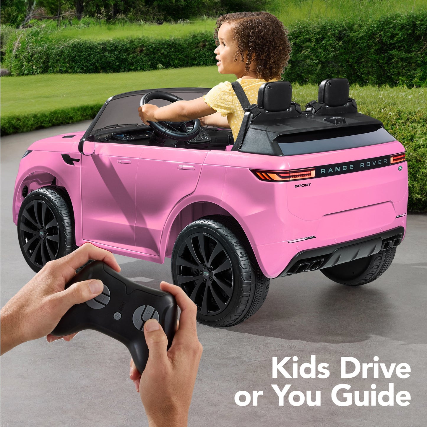 24V 2-Seater Licensed Range Rover Sport Ride-On Car w/ Parent Control
