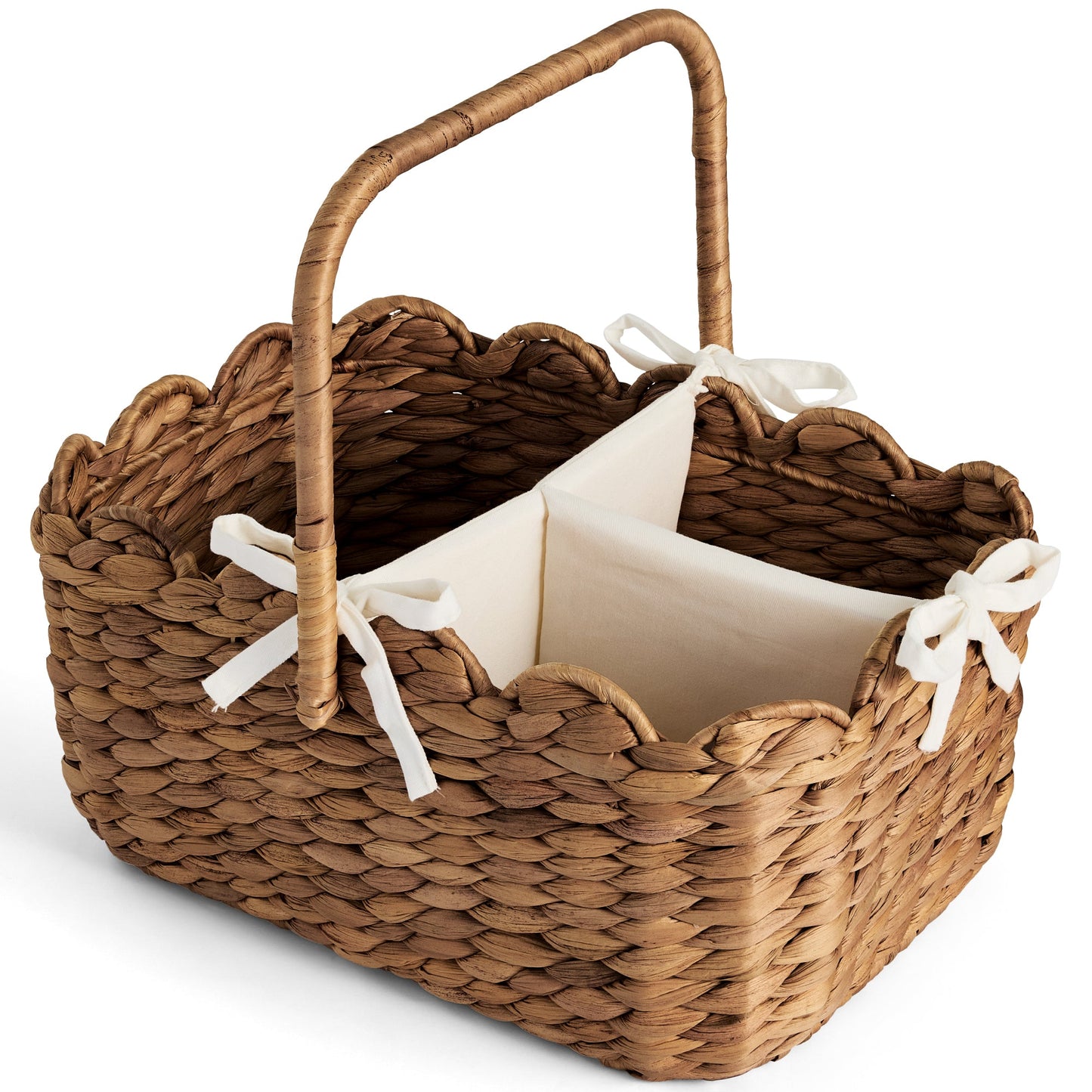 Diaper Caddy Organizer for Baby w/ Removable Divider & Handles