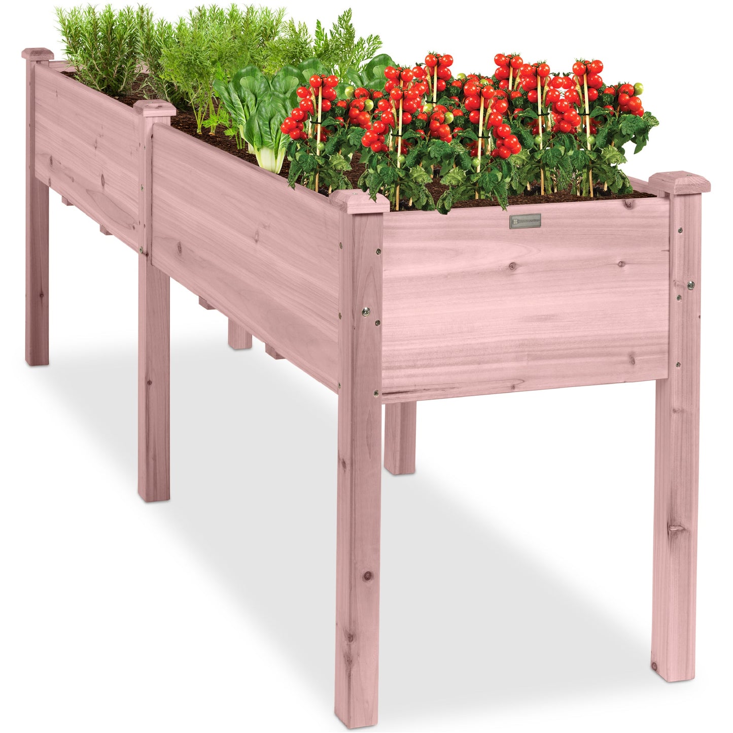 Raised Garden Bed, Elevated Wood Garden Planter Stand - 72x24x30in