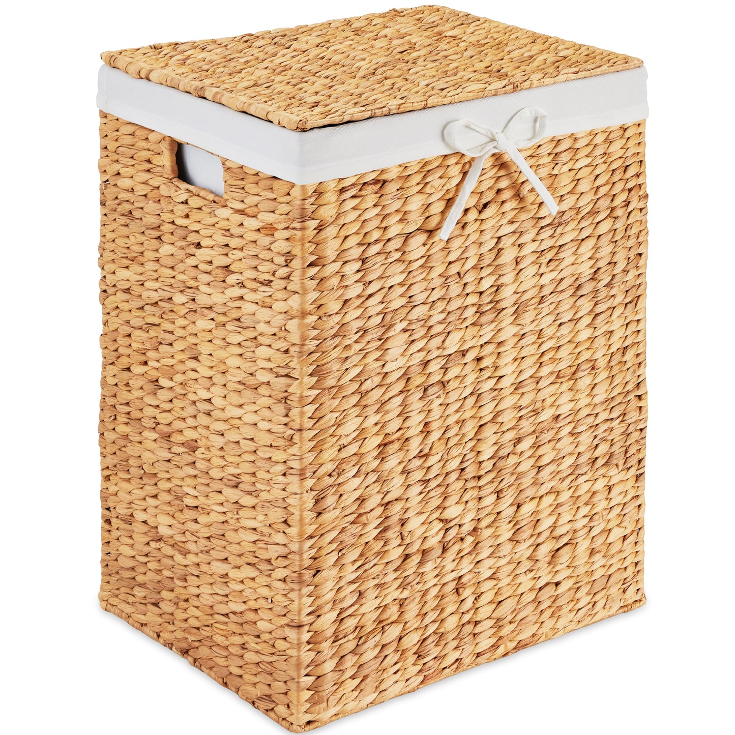 Large Laundry Hamper w/ Lid, Removable Liner & Built-in Handles