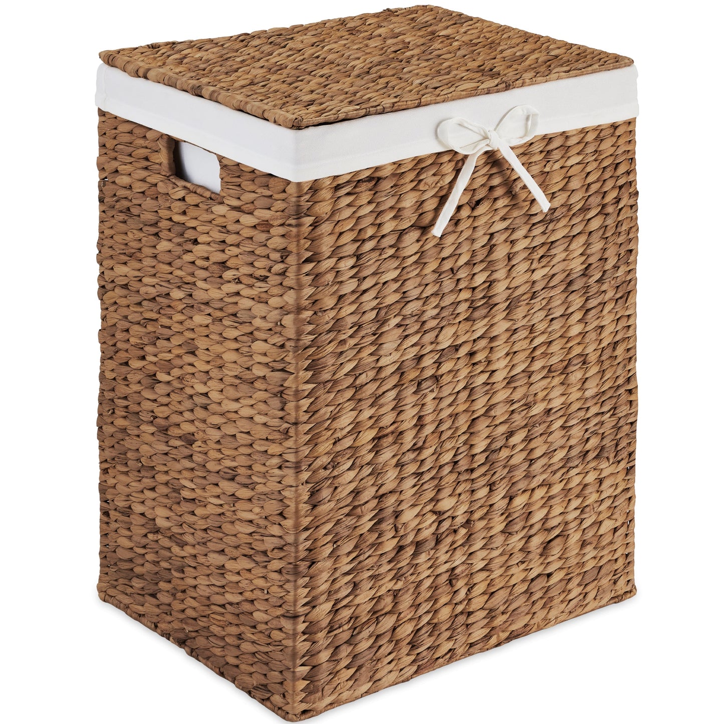 Large Laundry Hamper w/ Lid, Removable Liner & Built-in Handles