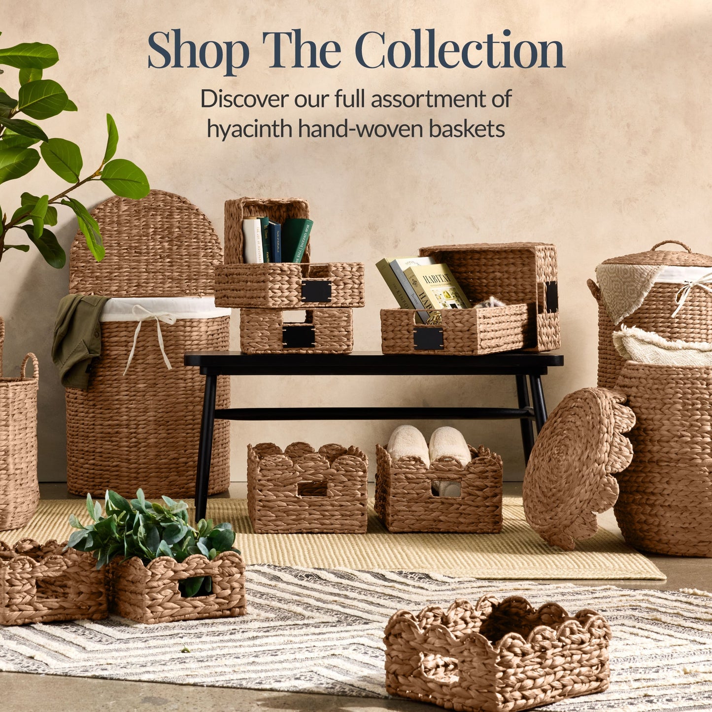 Large Laundry Hamper w/ Lid, Removable Liner & Built-in Handles