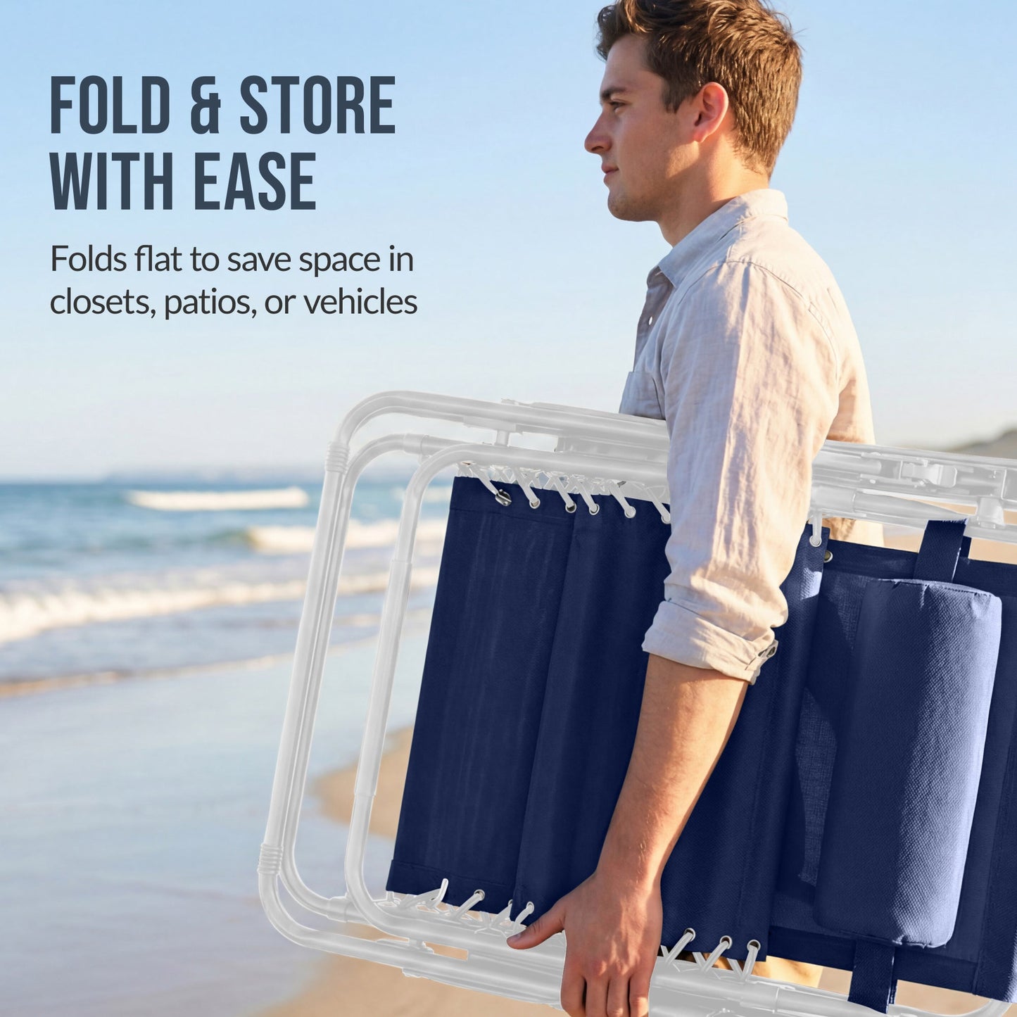 Set of 2 Extra Wide Adjustable Zero Gravity Patio Chair Recliners