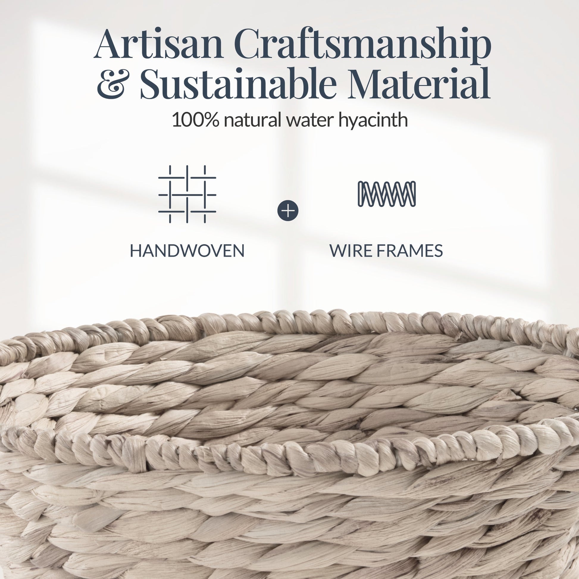 Handwoven Medium Mother's Day Gift Basket, 20in Basket w/Collapsible Handle