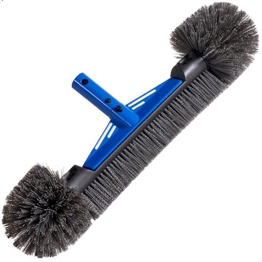 20" Heavy-Duty Pool Brush Head with Reinforced Aluminum Bracket