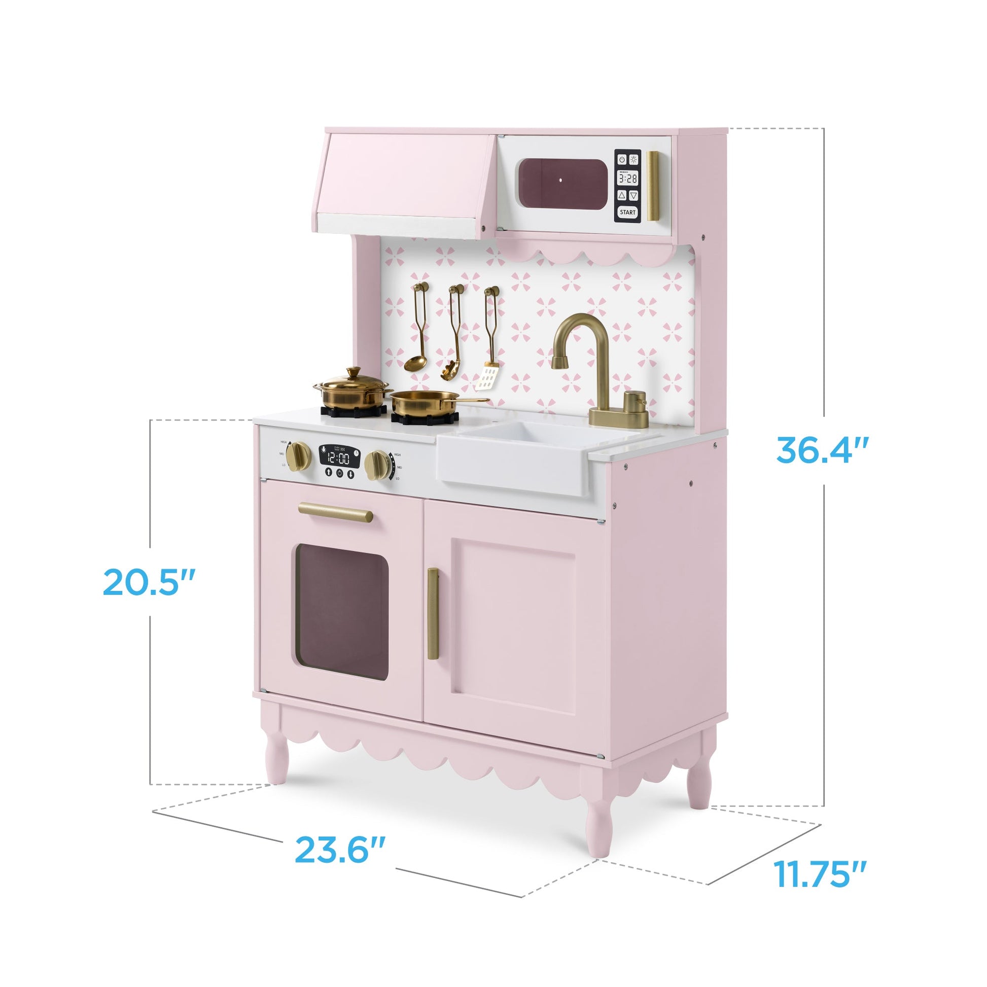 Toddler Kitchen Playset - Pretend Cooking Set