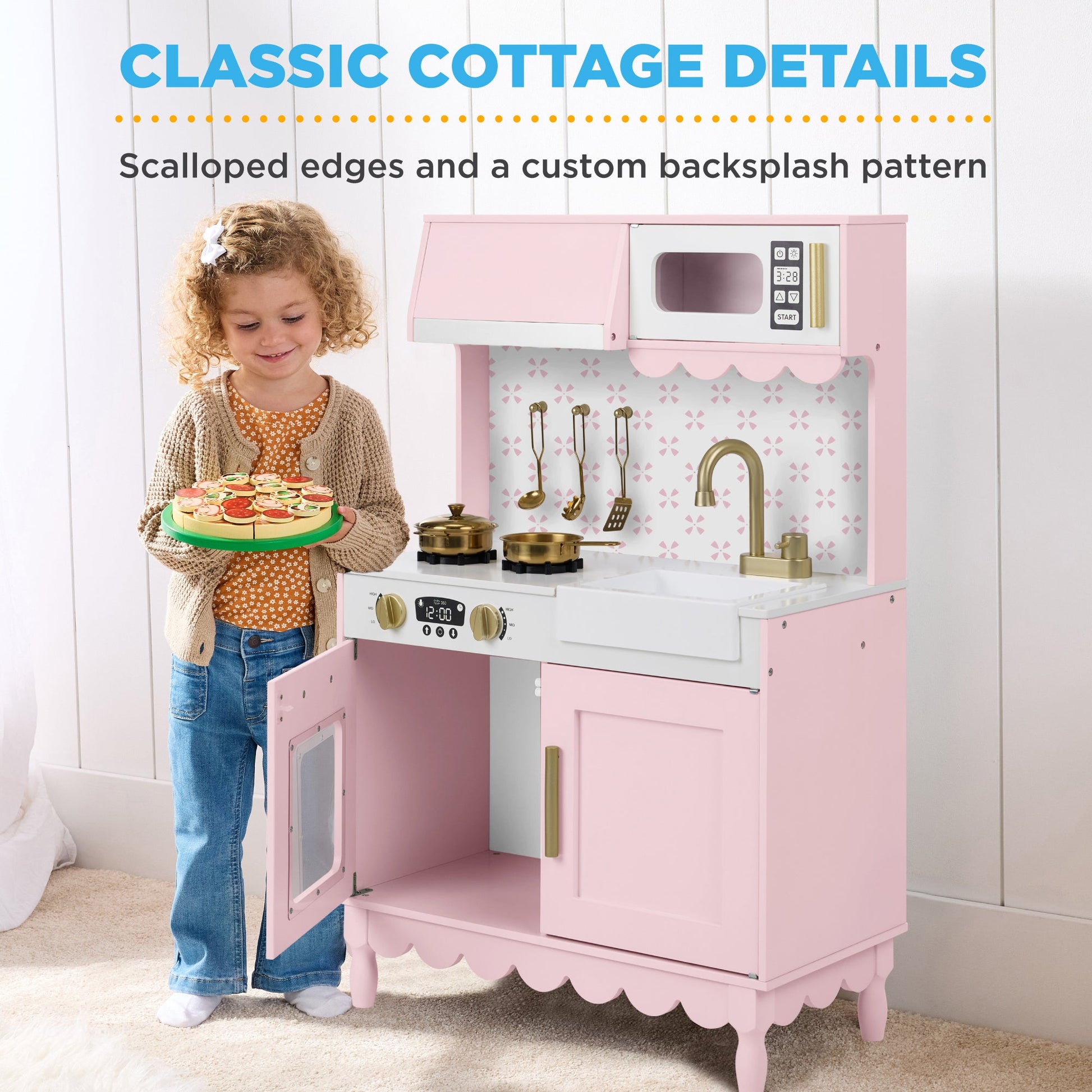 Toddler Kitchen Playset - Pretend Cooking Set