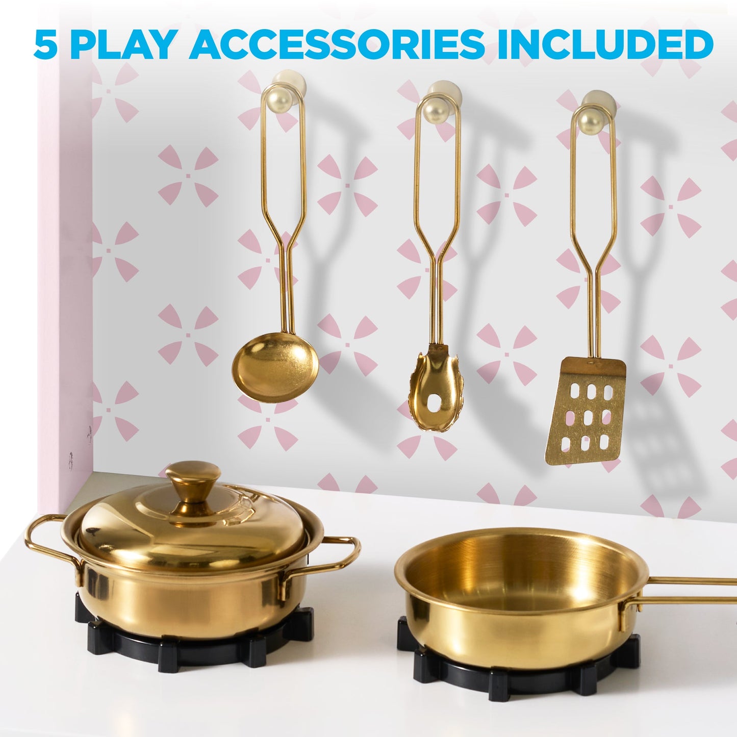 Toddler Kitchen Playset - Pretend Cooking Set