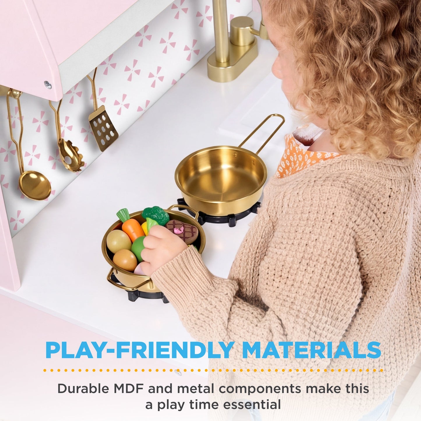 Toddler Kitchen Playset - Pretend Cooking Set