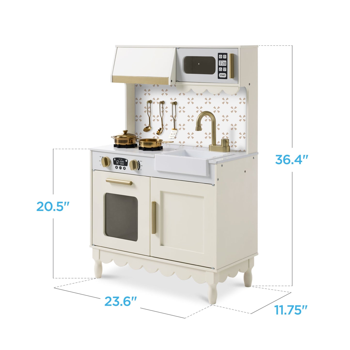 Toddler Kitchen Playset - Pretend Cooking Set