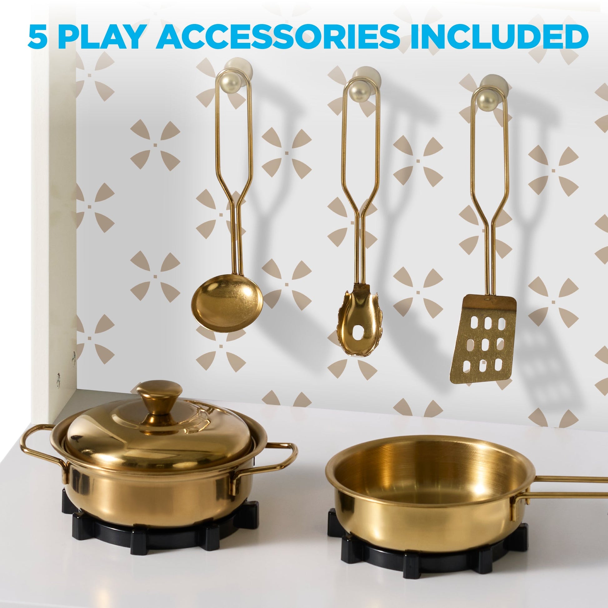 Toddler Kitchen Playset - Pretend Cooking Set