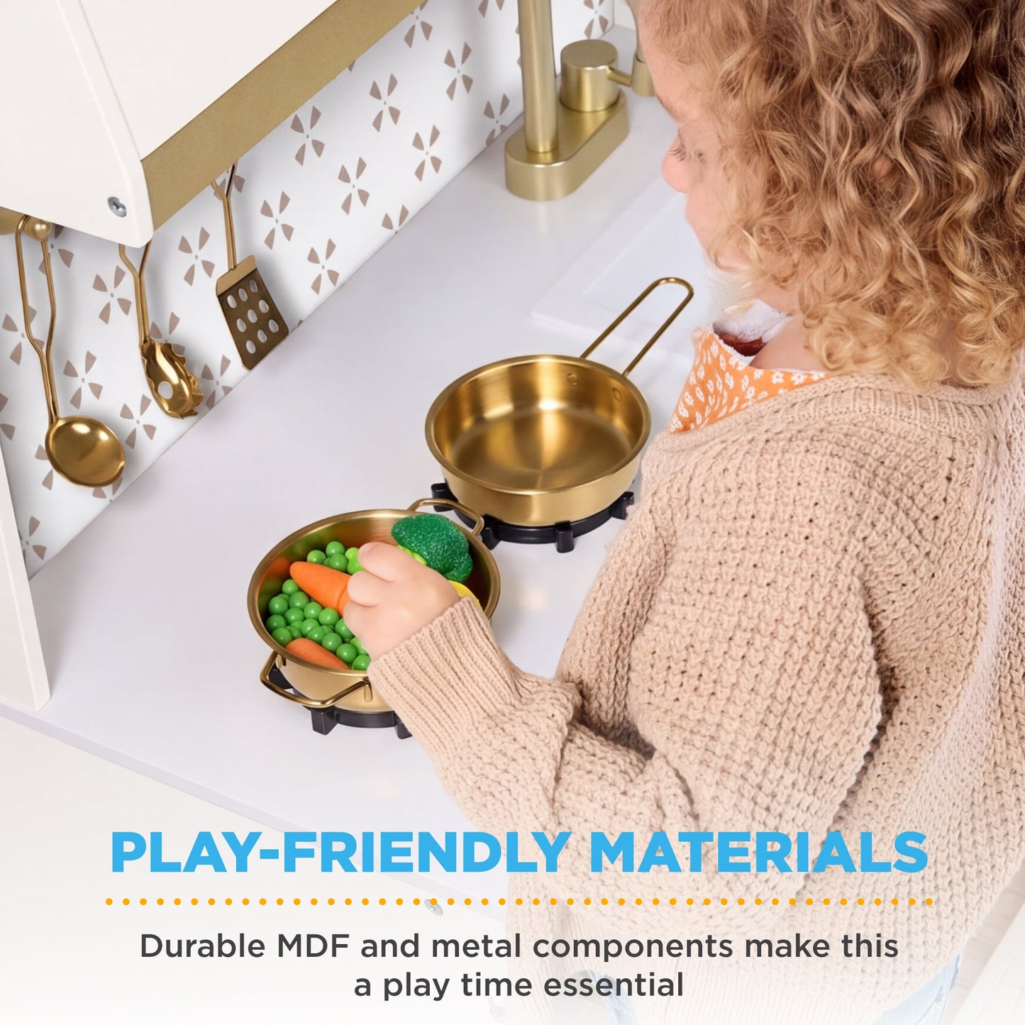 Toddler Kitchen Playset - Pretend Cooking Set