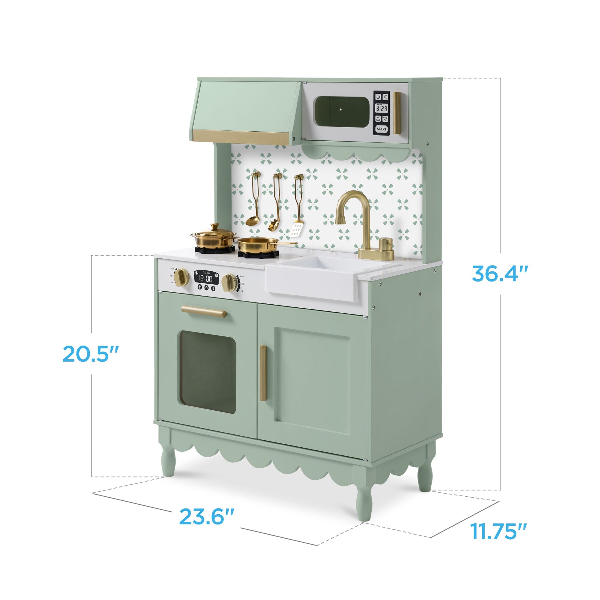 Toddler Kitchen Playset - Pretend Cooking Set