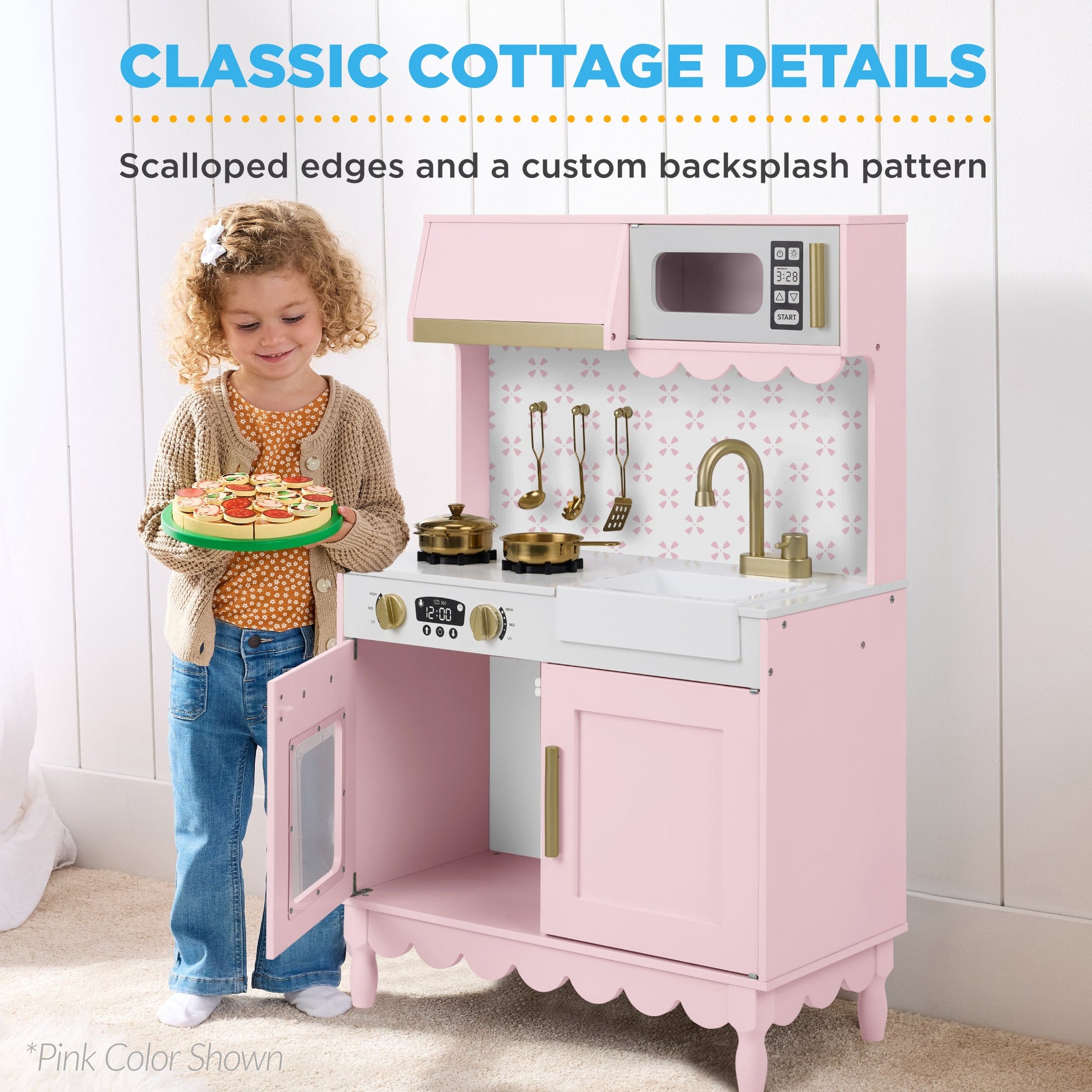 Toddler Kitchen Playset - Pretend Cooking Set