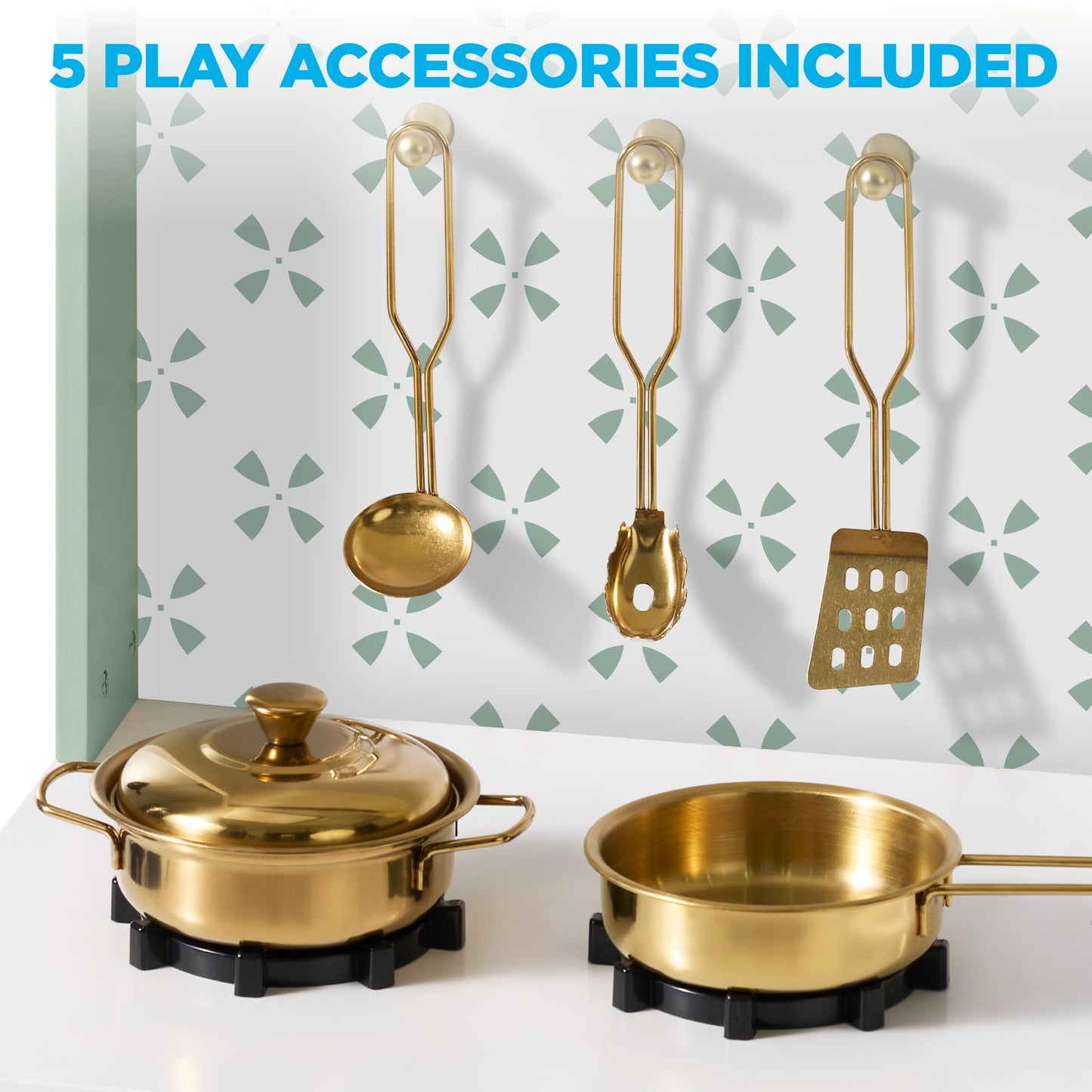 Toddler Kitchen Playset - Pretend Cooking Set