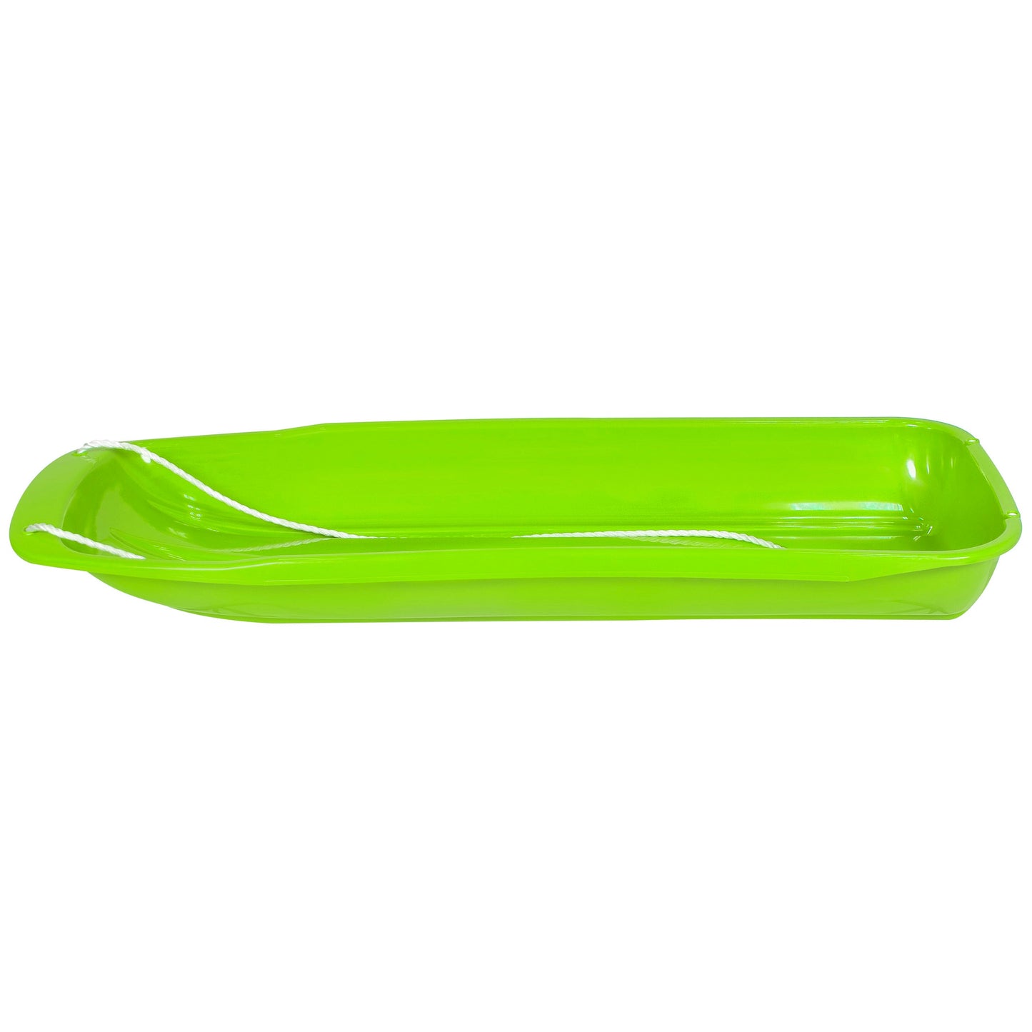 48in Kids Toboggan Snow Sled Board w/ Pull Rope, Curved Edges