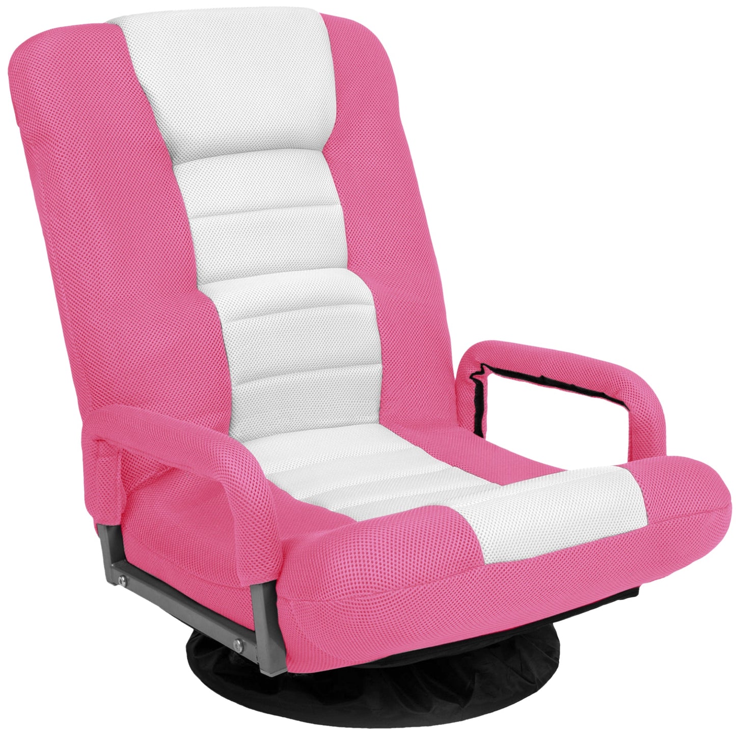 Gaming Floor Chair w/ 360-Degree Swivel, Armrest, Adjustable Backrest