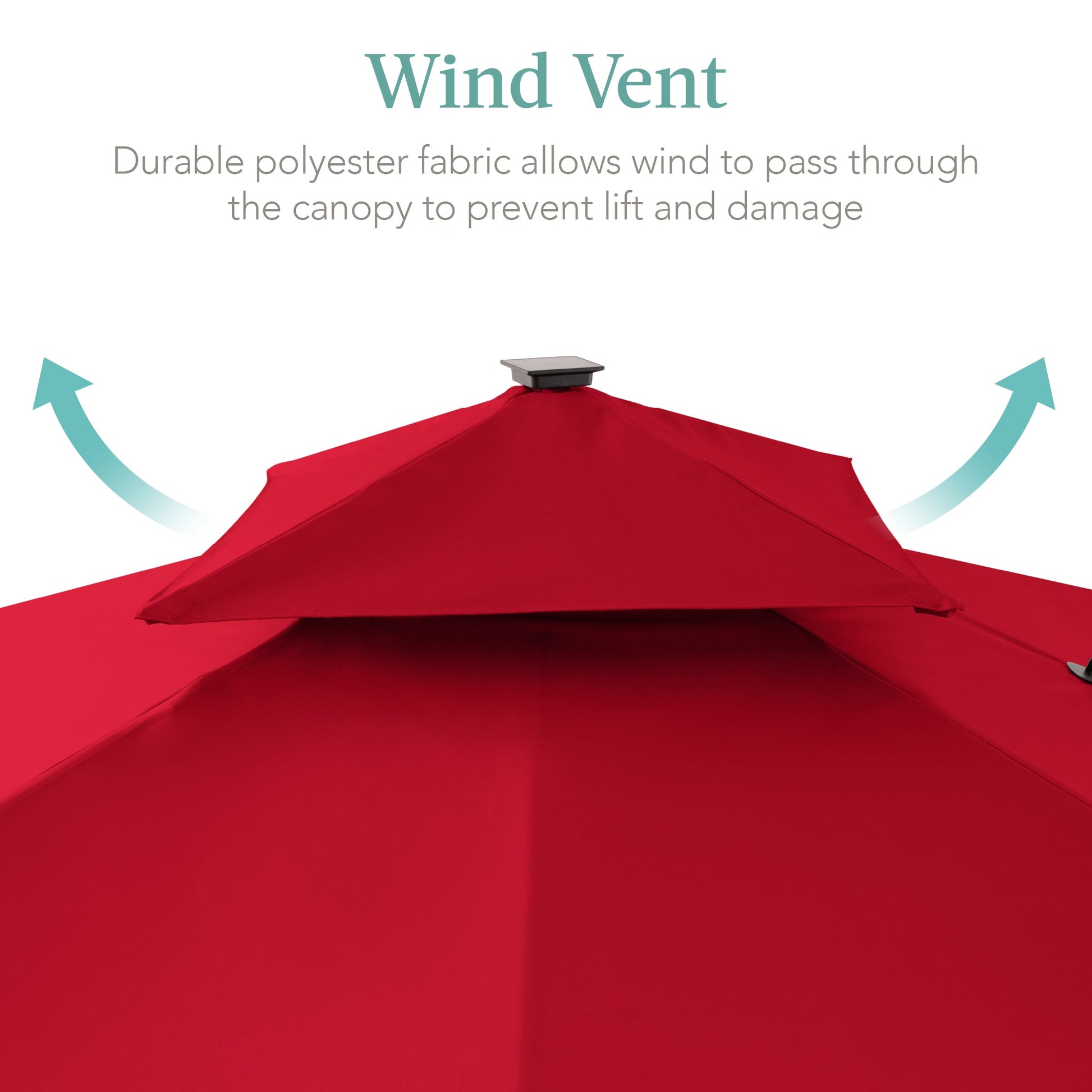 2-Tier Square LED Cantilever Offset Umbrella w/ 360 Rotation, Base - 10x10ft