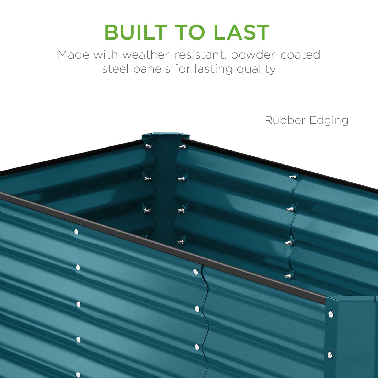 4x2x2FT Outdoor Steel Garden Bed for Vegetables, Flowers & Herbs