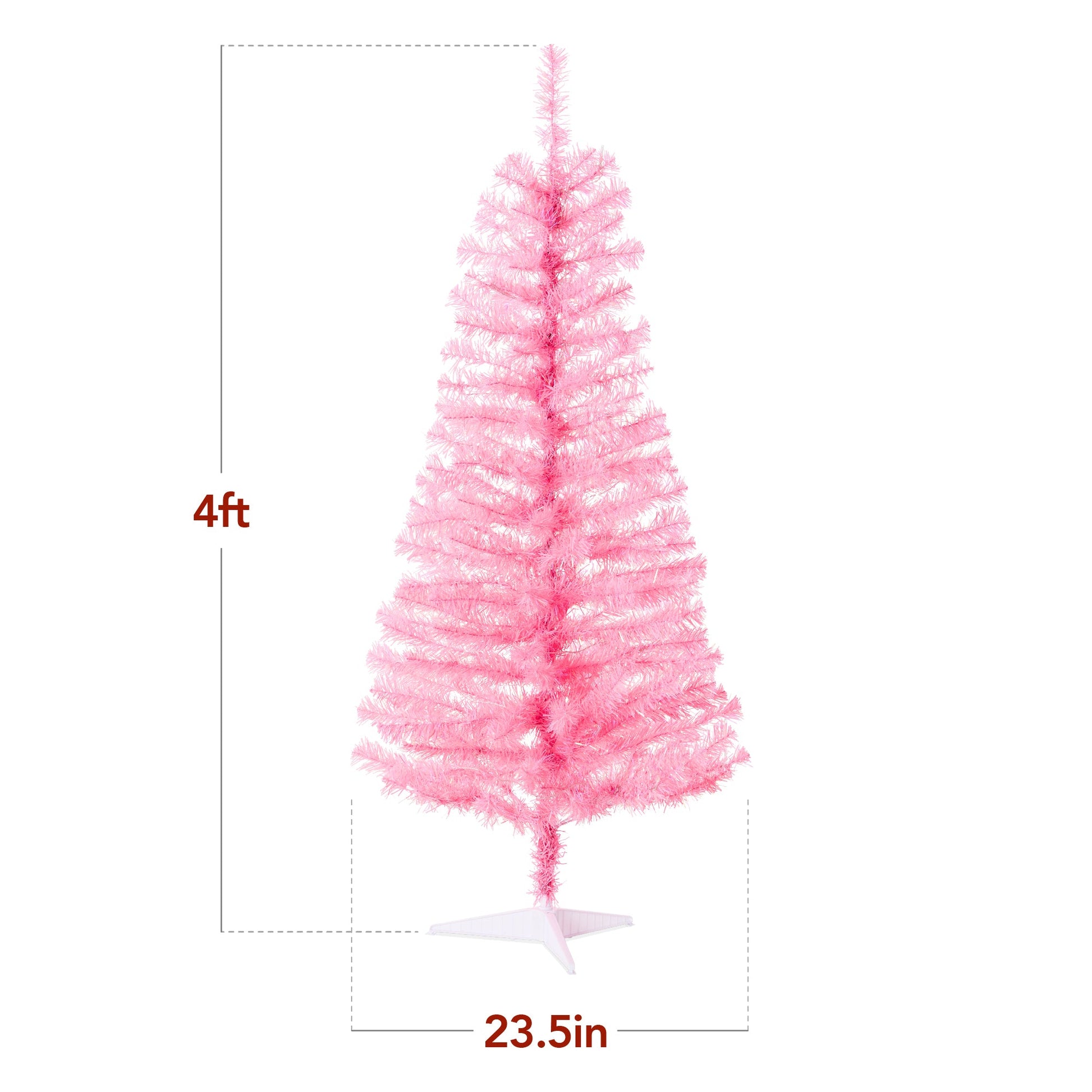 Prelit Colorful Mini Spruce Christmas Tree w/ LED Lights - 4ft